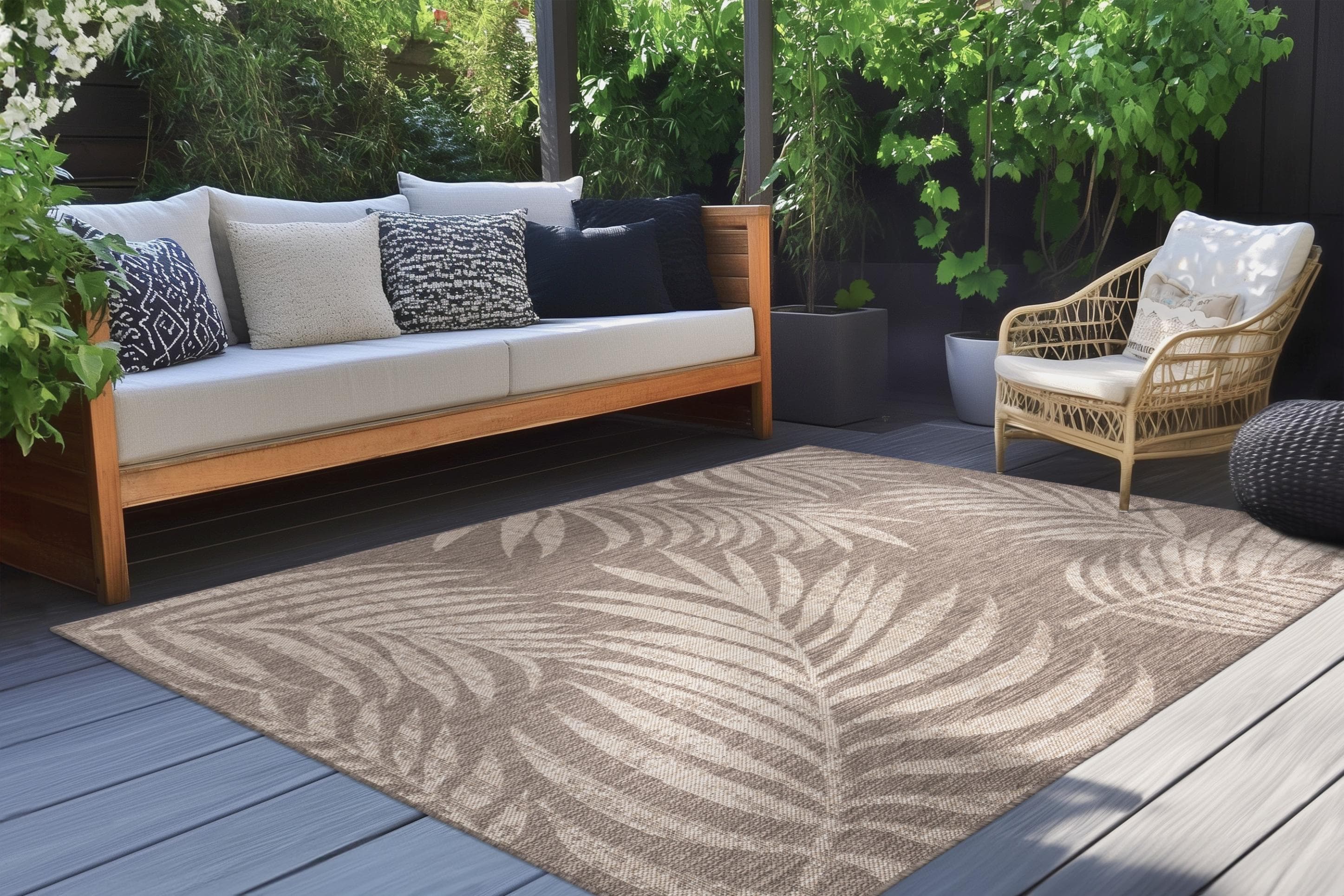 Kayoom Nibru 725 Teppich Taupe Floral