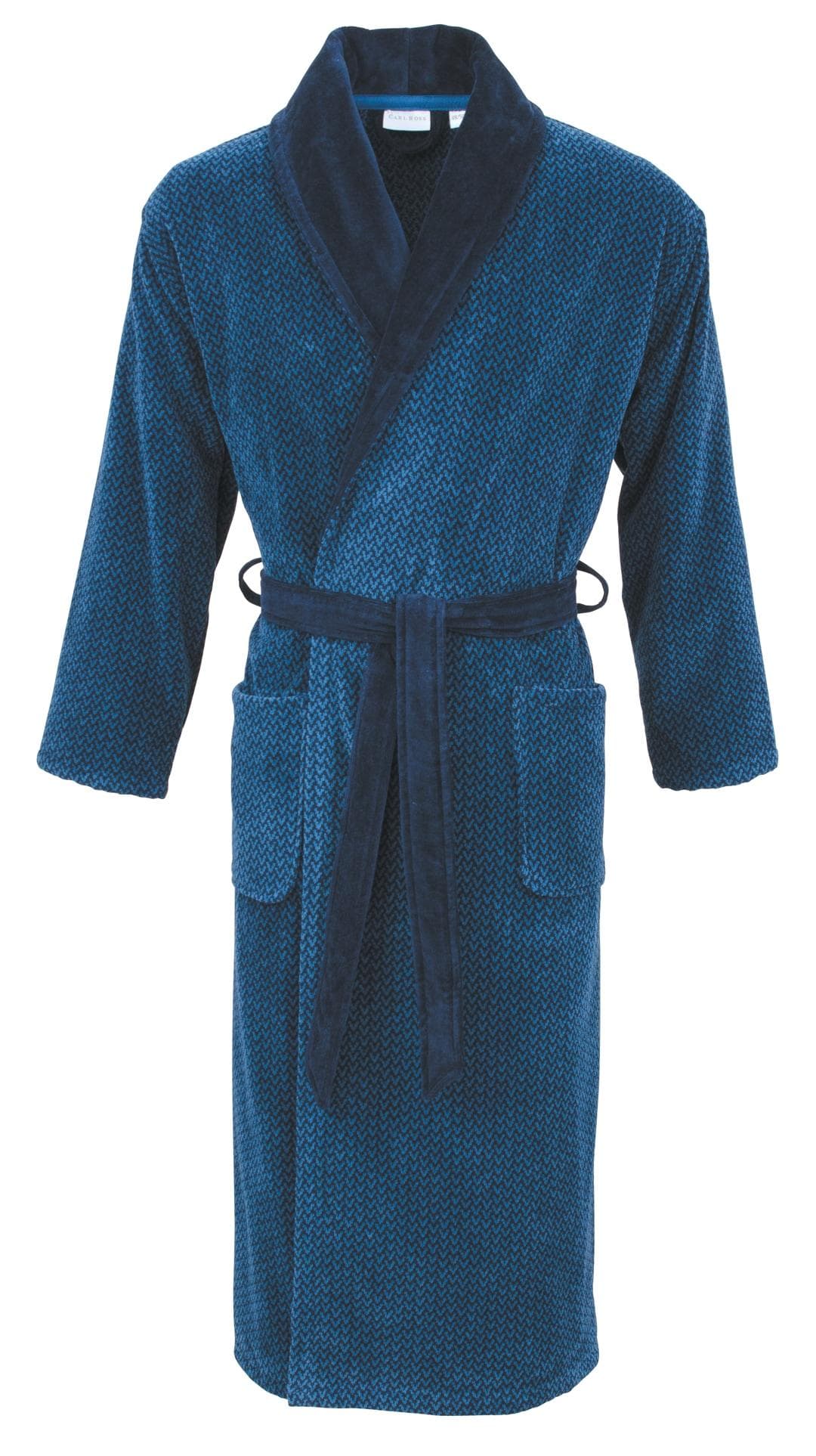 Herrenbademantel COMTESSA Velours night blau Gr. 60