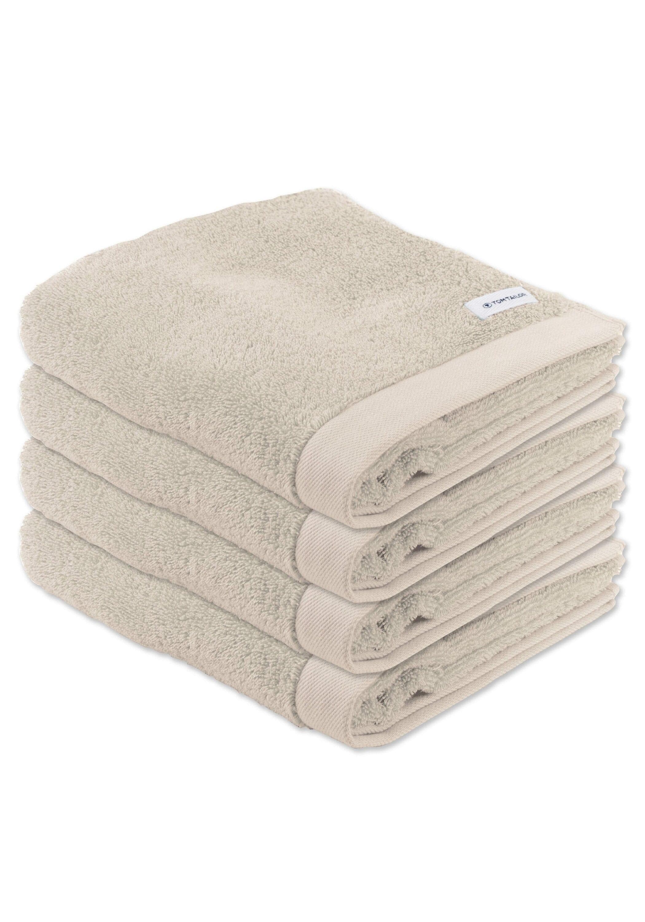 Tom Tailor Handtuch Color Bath Towel 4er Pack Sand