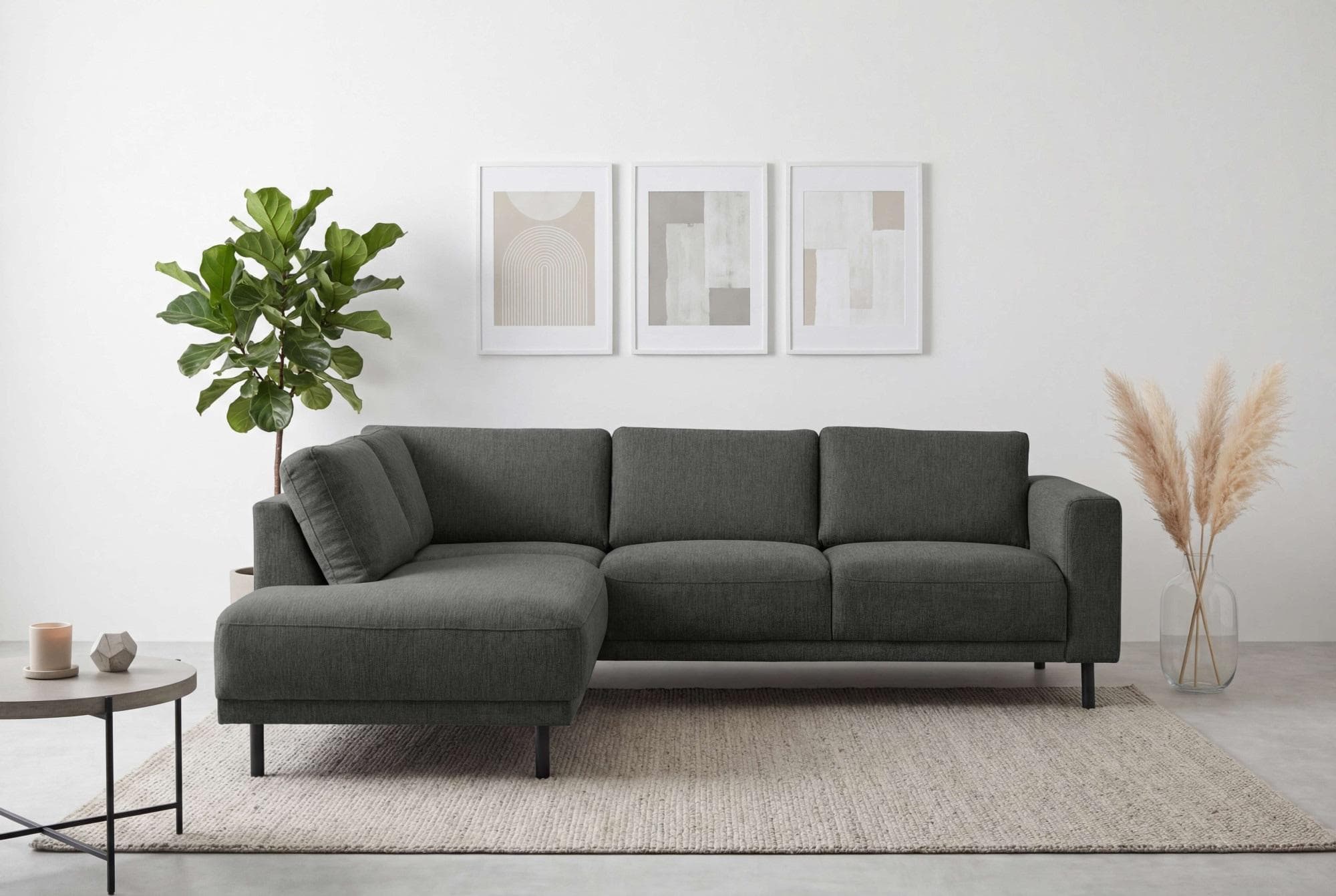 Home Affaire Ecksofa Sveeva Anthrazit L-Form