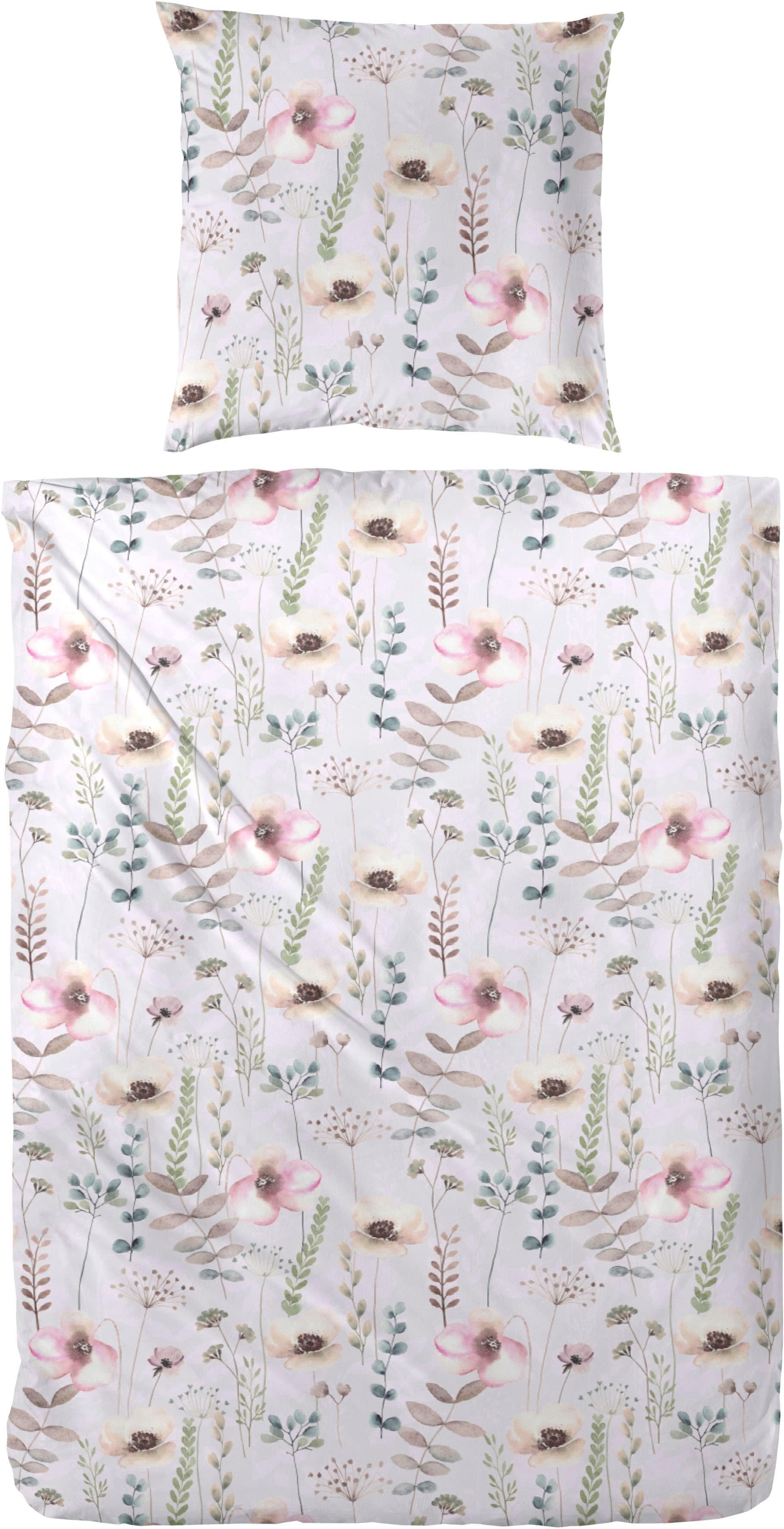 PRIMERA Bio-Renforce Bettwäsche Fleur Flieder 100% Baumwolle