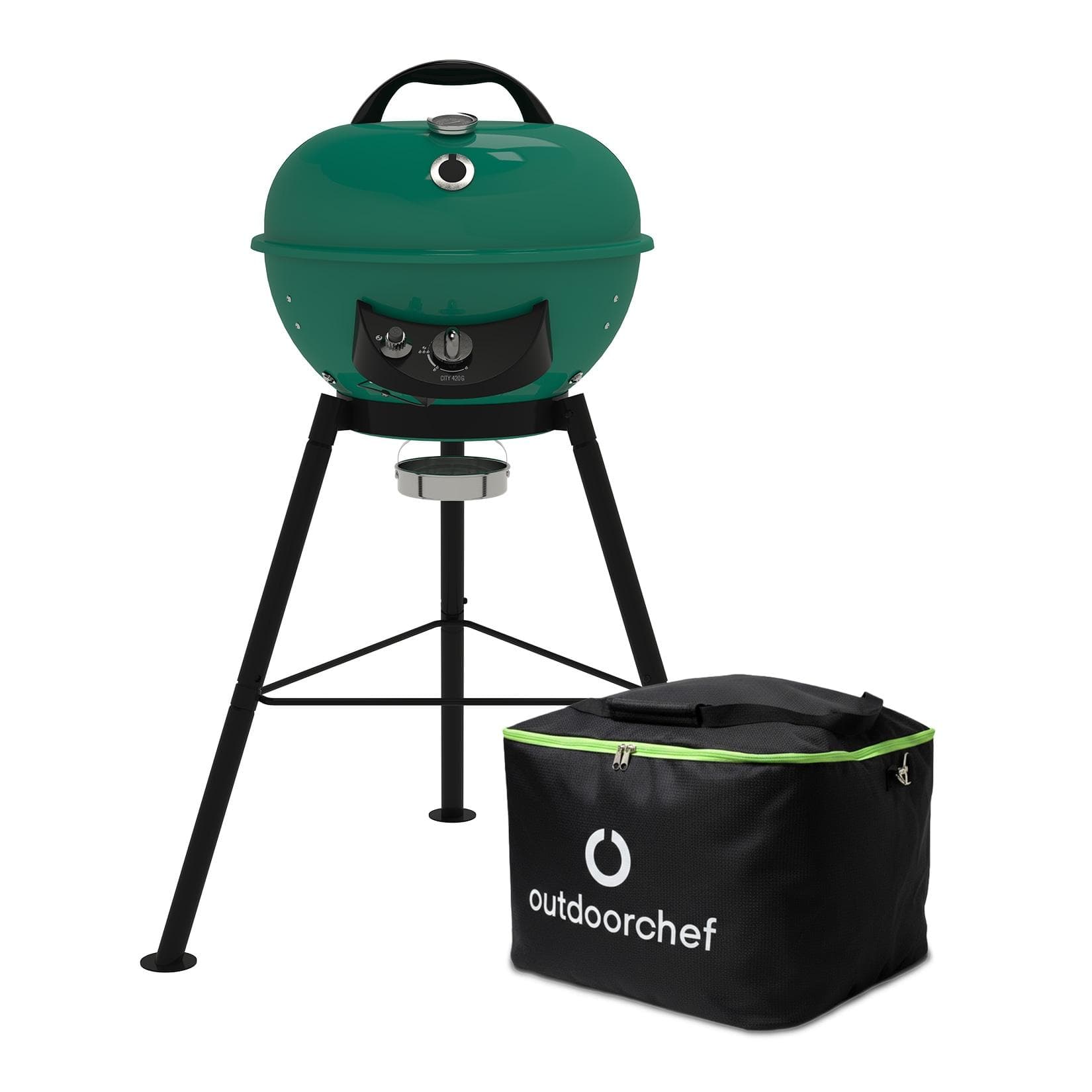 Outdoorchef City Gasgrill 420 G SE Green mit Tasche