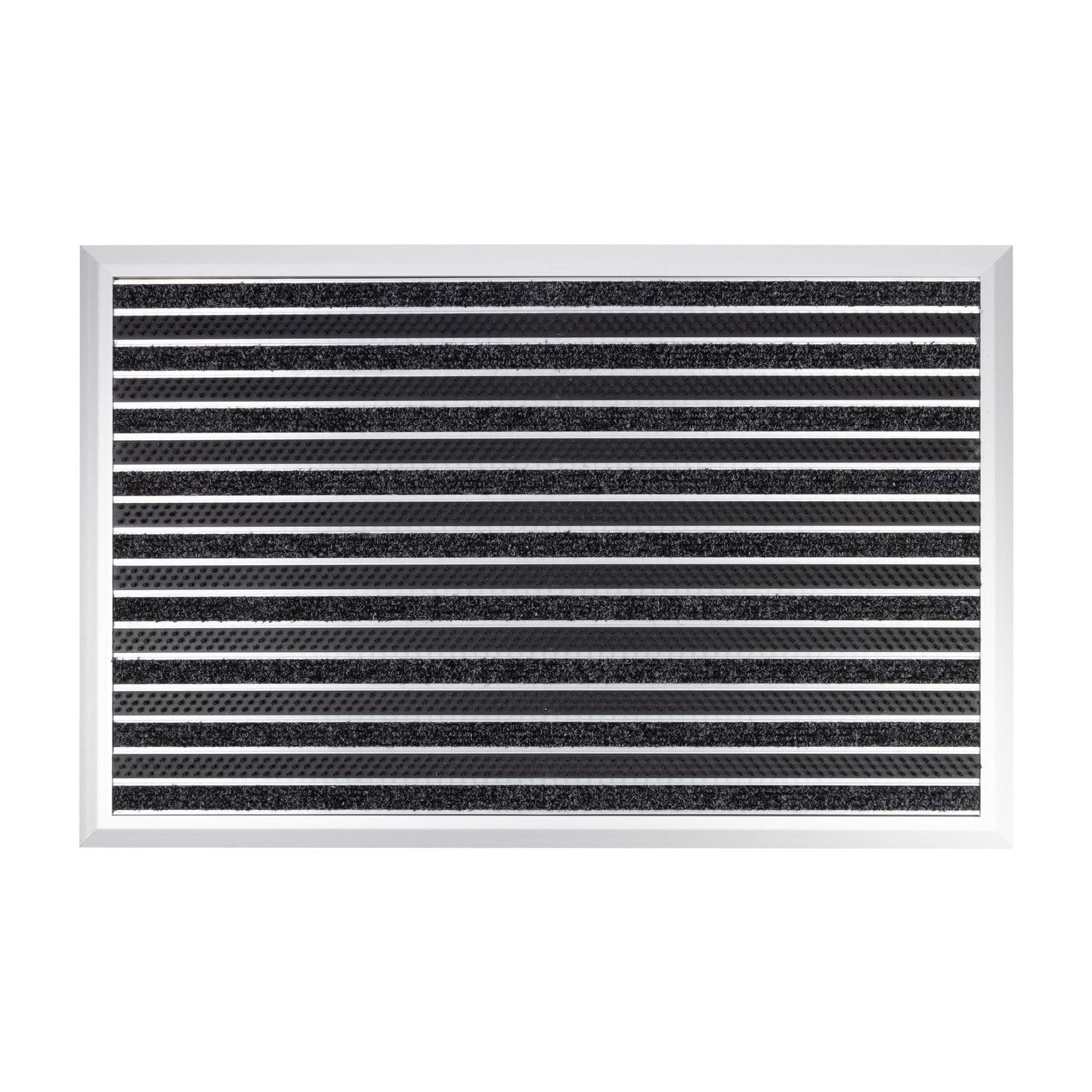 Karat Alu-Fußmatte Spectral Textilfaser-Rips + Bürsten