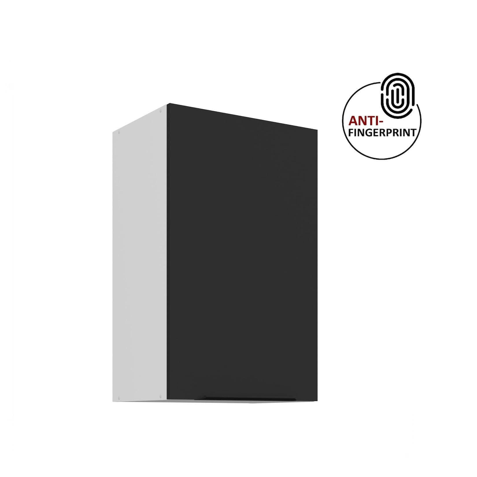 Moderner Hängeschrank in Matt Schwarz