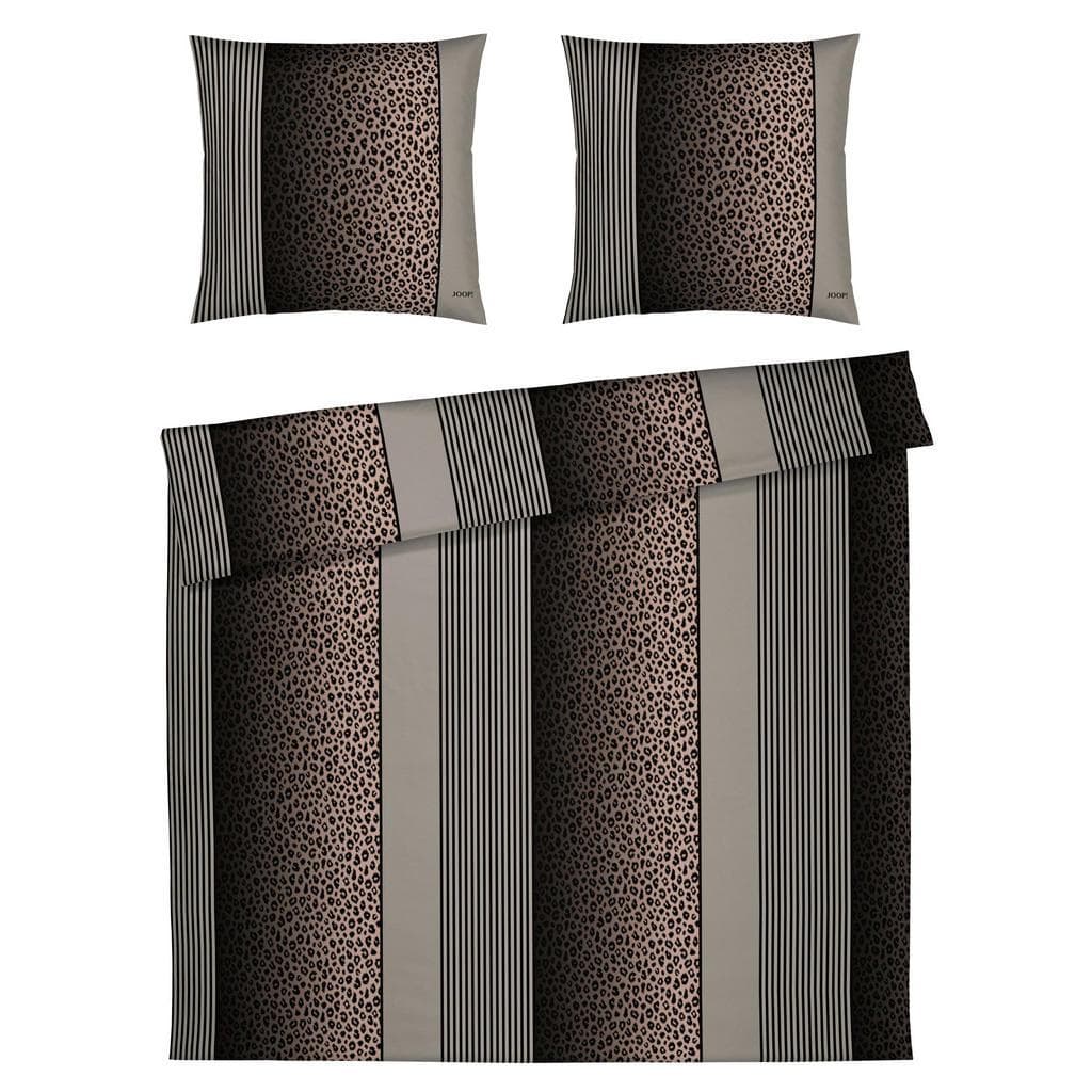JOOP! Bettwäsche Leo Mako-Satin Tierfellmuster Streifen Design
