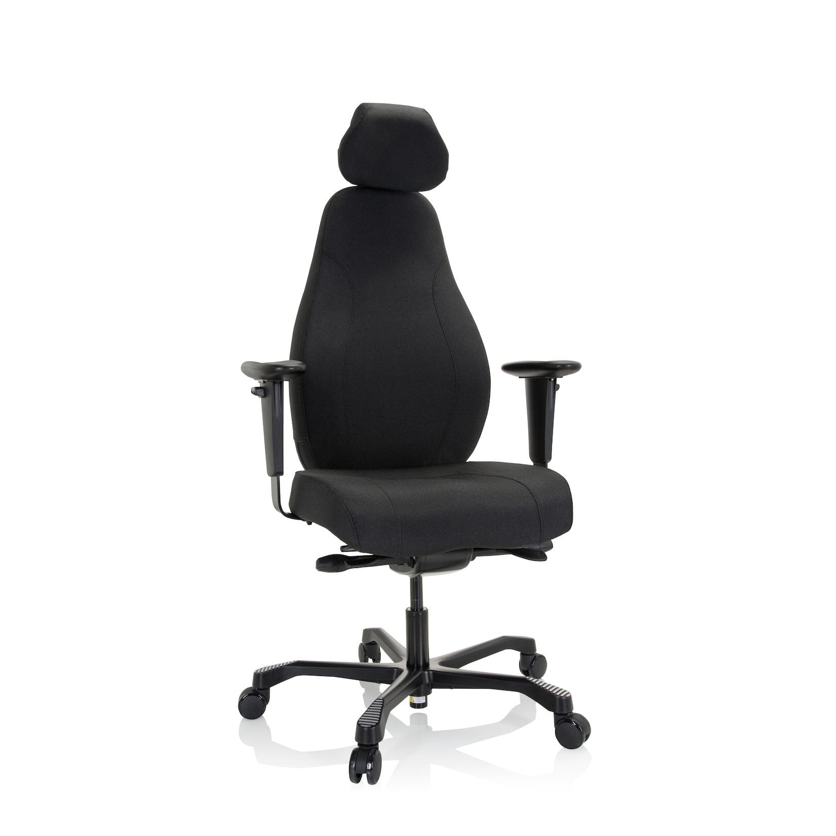 hjh OFFICE RESISTIO XXL Chefsessel Stoff mit Armlehnen höhenverstellbar
