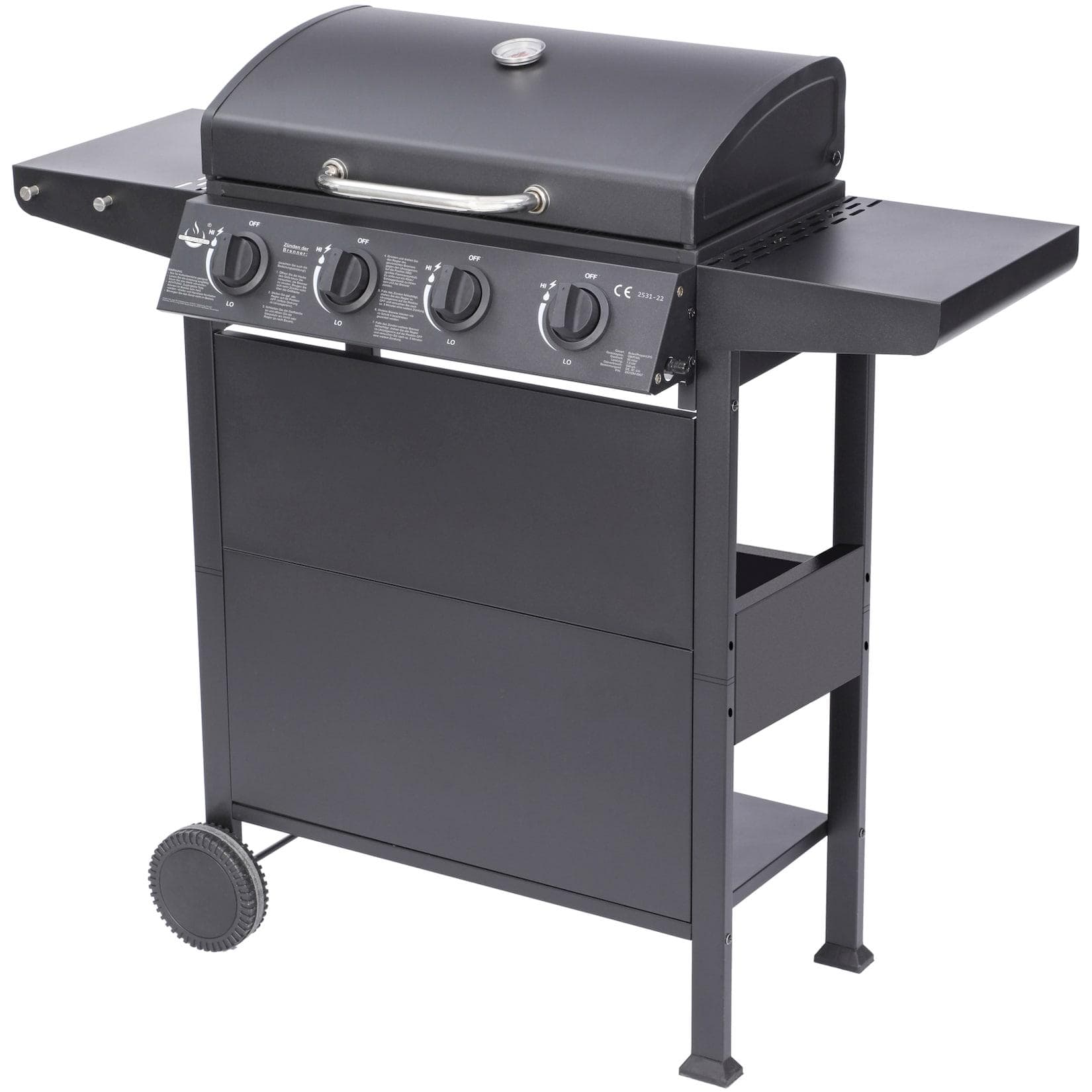 Gasgrill EL FUEGO San Jose 4 Brenner Schwarz