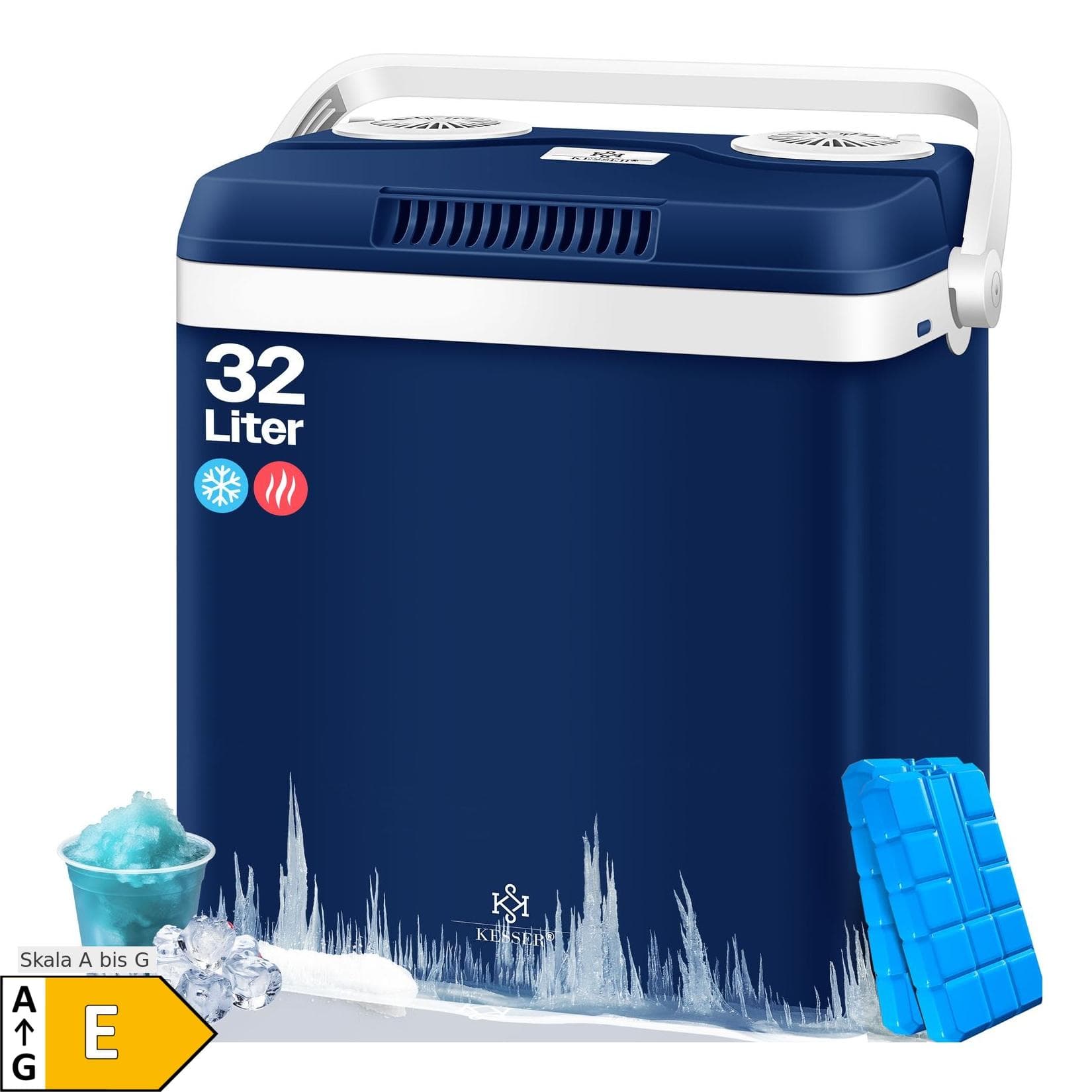 Thermoelektrische Kühlbox 32x32x32 cm