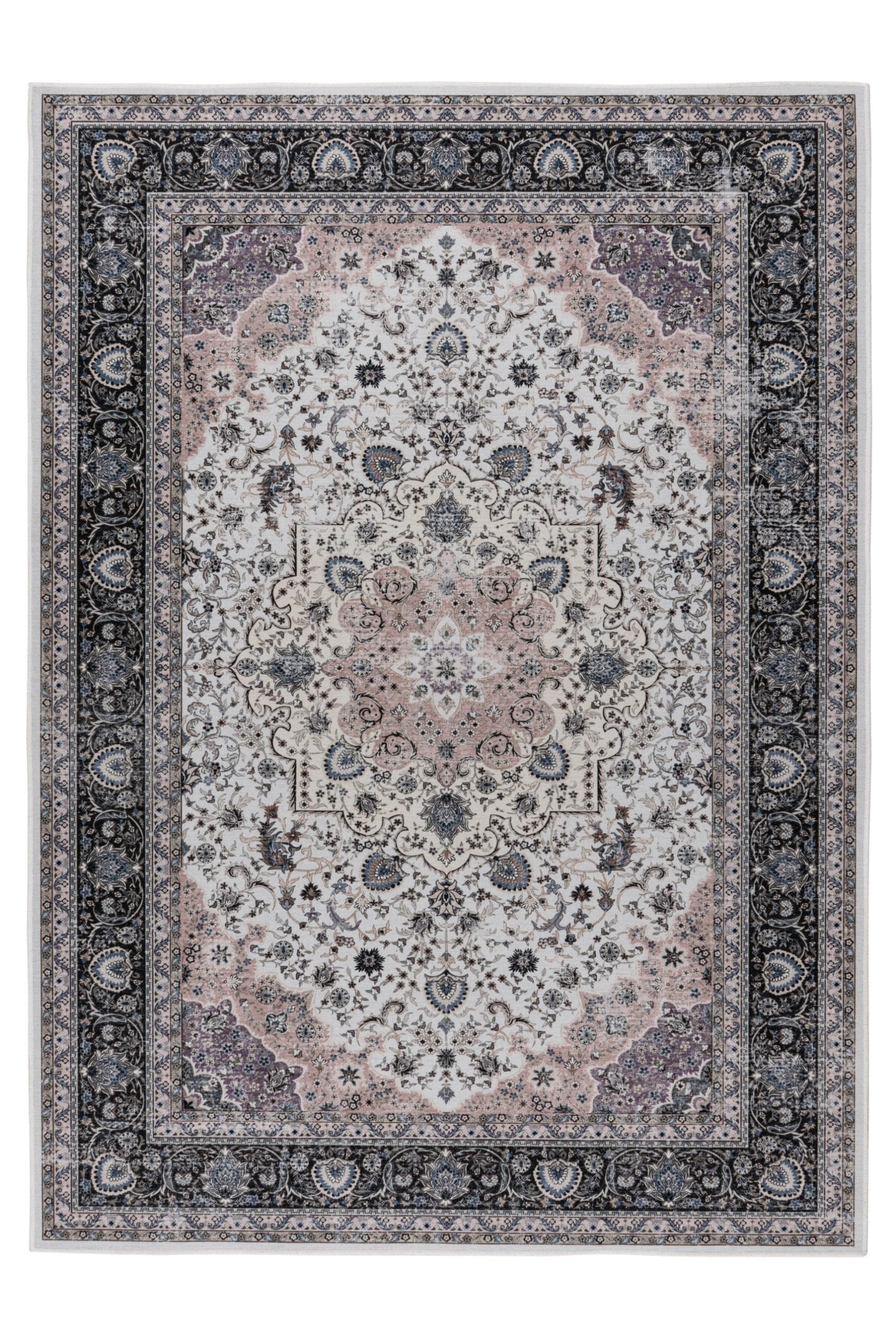 KAYOOM Teppich Rocks 425 Elfenbein Kurzflor Orient Optik