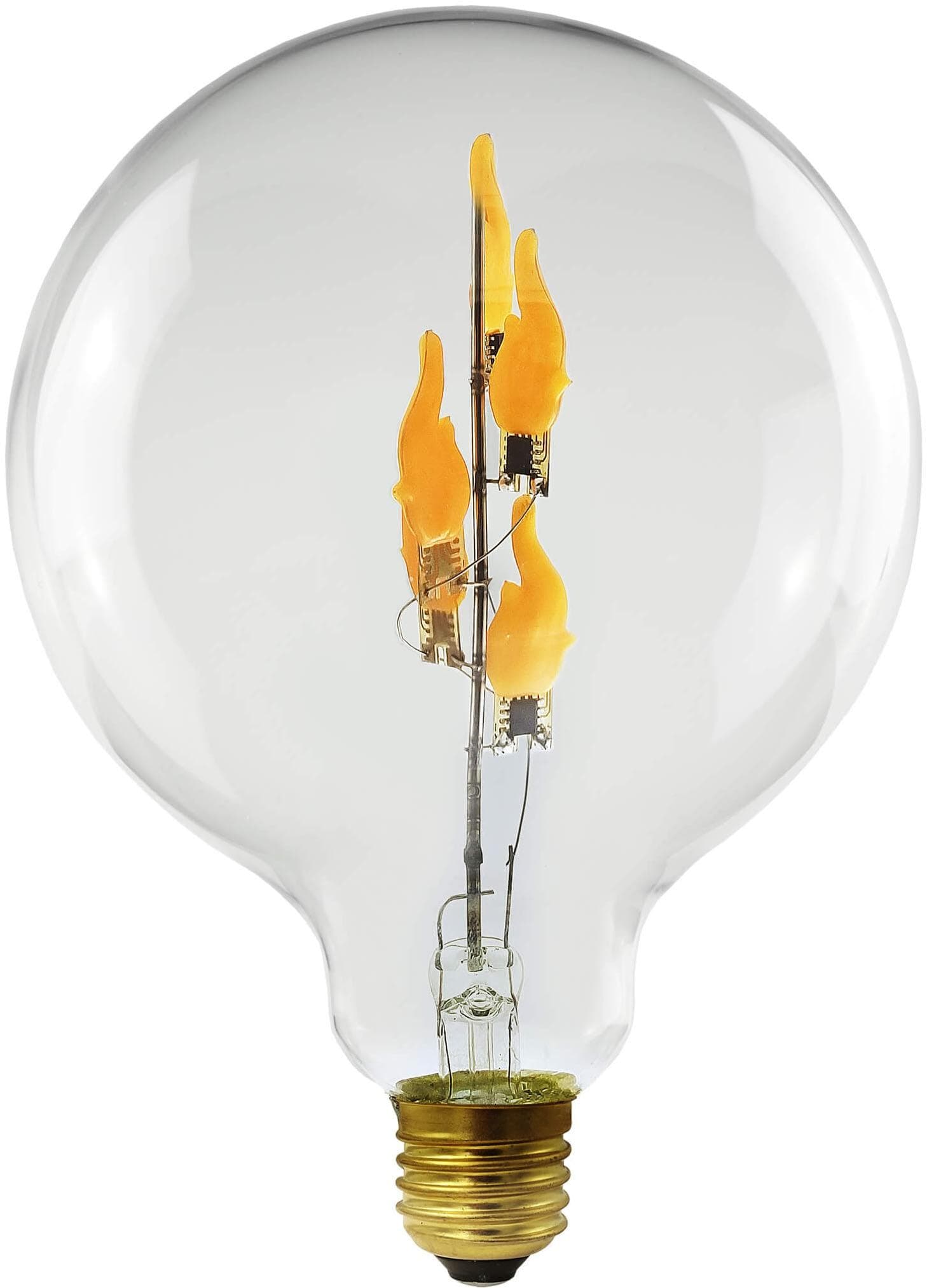 Segula LED Fire Flame Line E27 1W G125 klar stehend 1800K