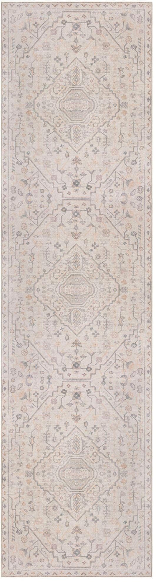 Vintage Teppich in Beige und Natur, 60x230cm