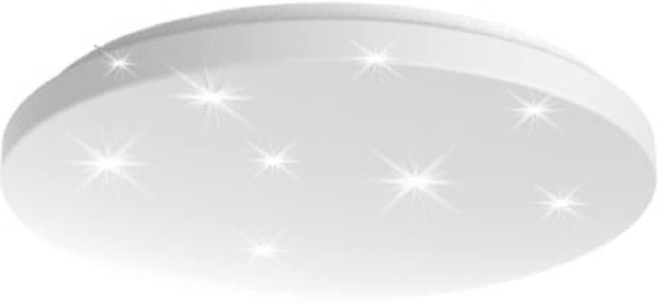 BLULAXA LED-Deckenleuchte Aina-L rund 24 W 1600 lm 330 mm SwitchCCT Kristalleffekt