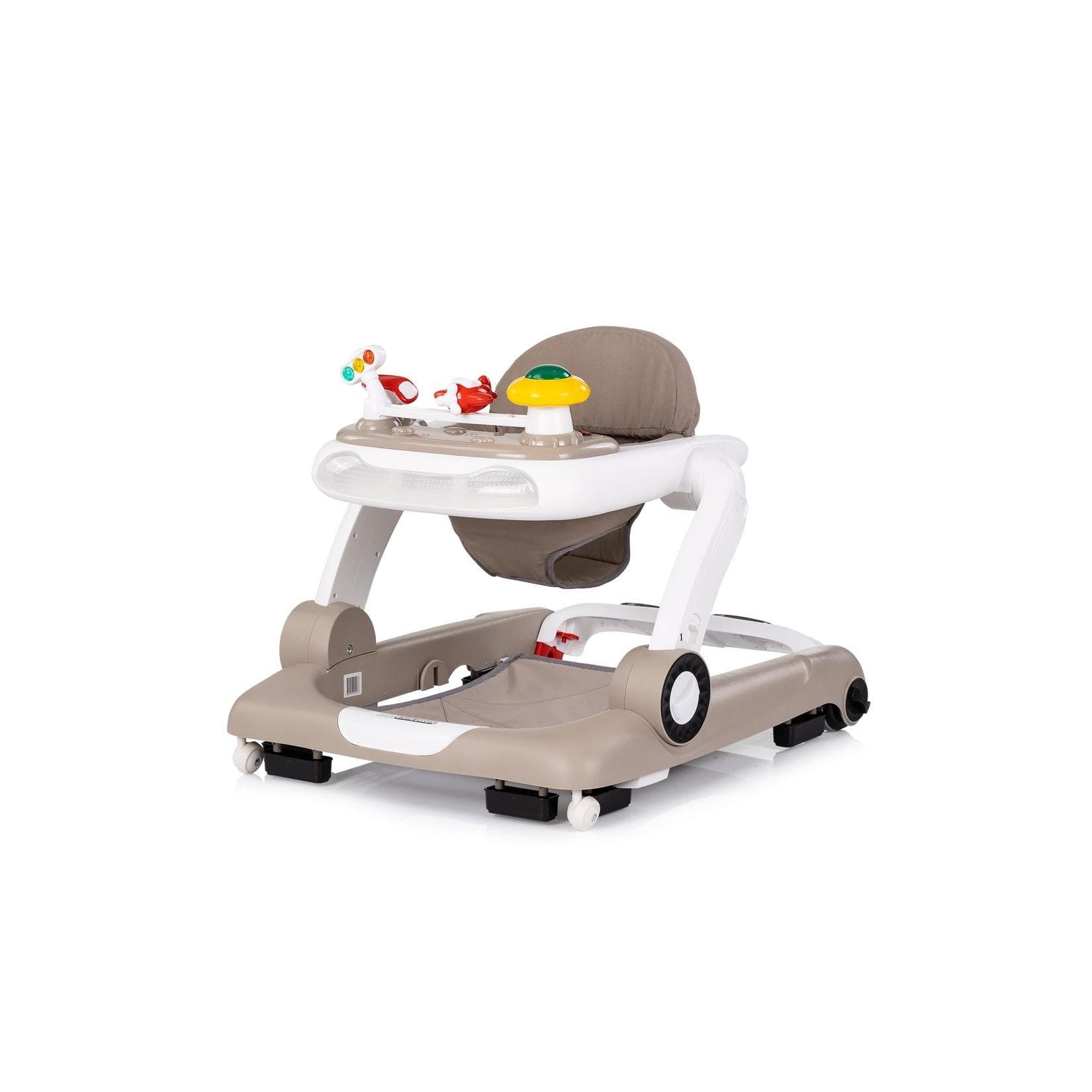 Chipolino Lauflernhilfe Little Explorer 4 in 1 Lauflernwagen Musik Stopper Räder