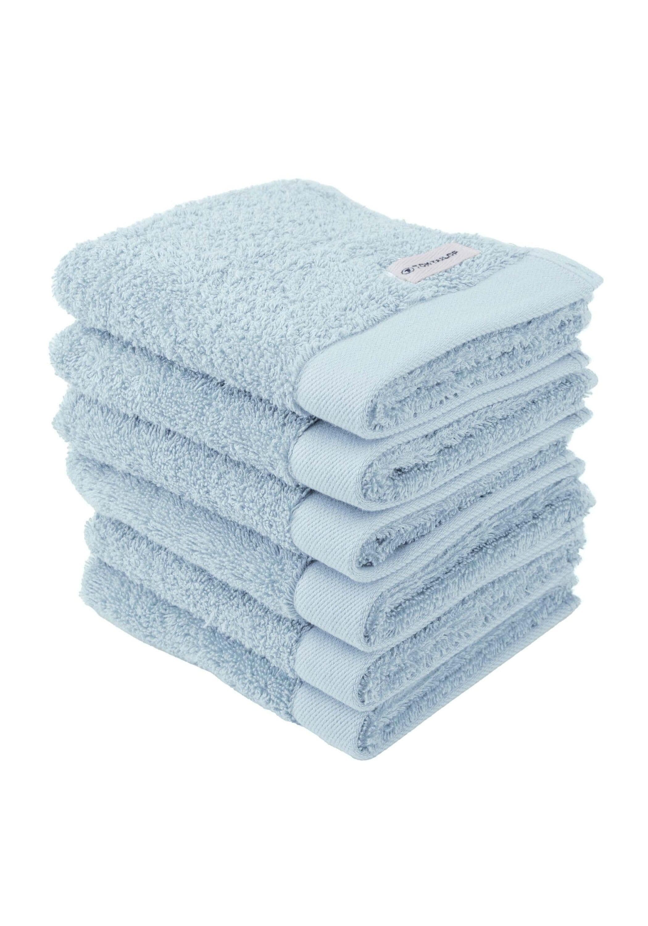Gästehandtuch TOM TAILOR 6er Pack Hellblau