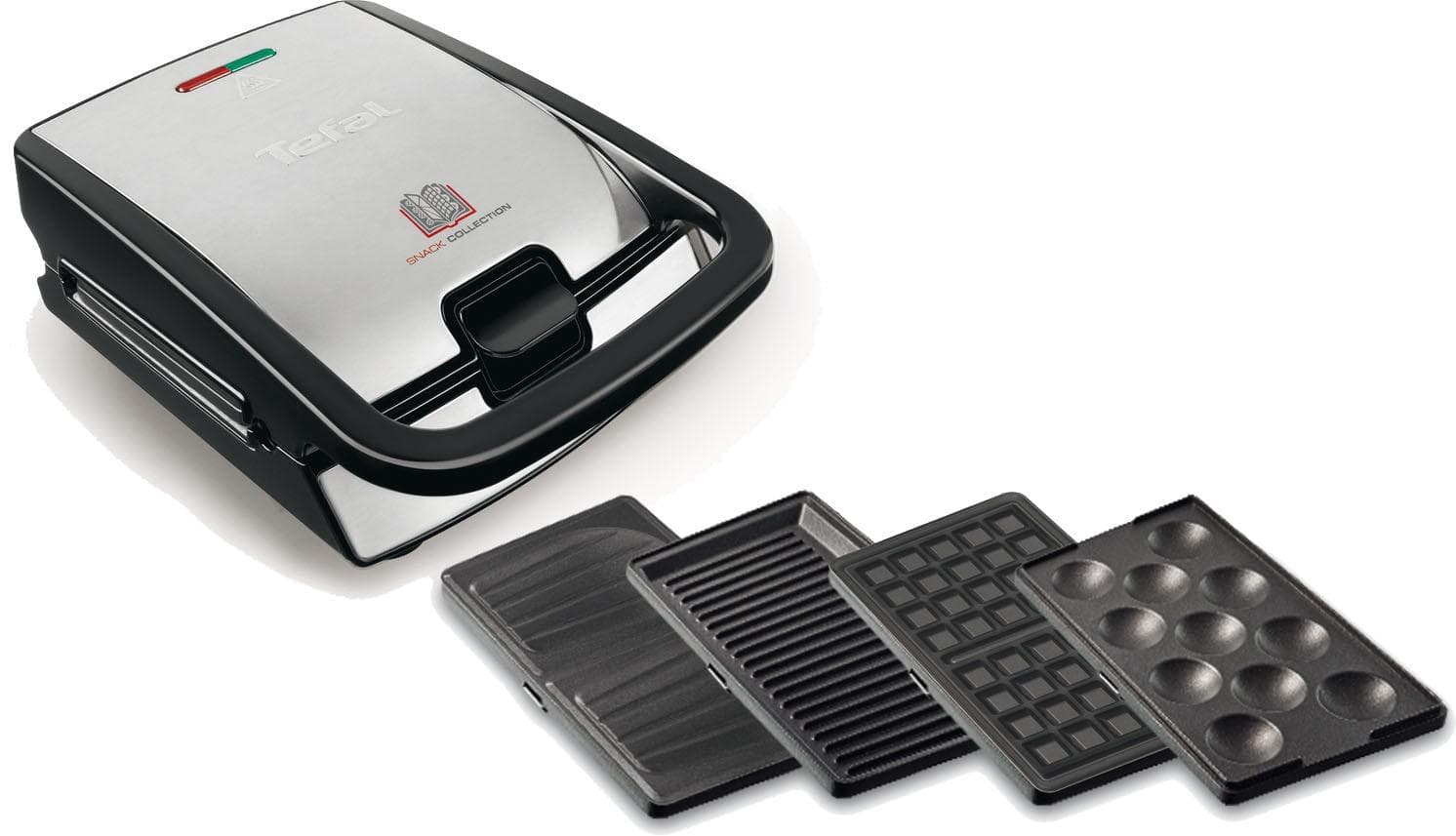 TEFAL Waffeleisen SW854D Snack Collection Schwarz