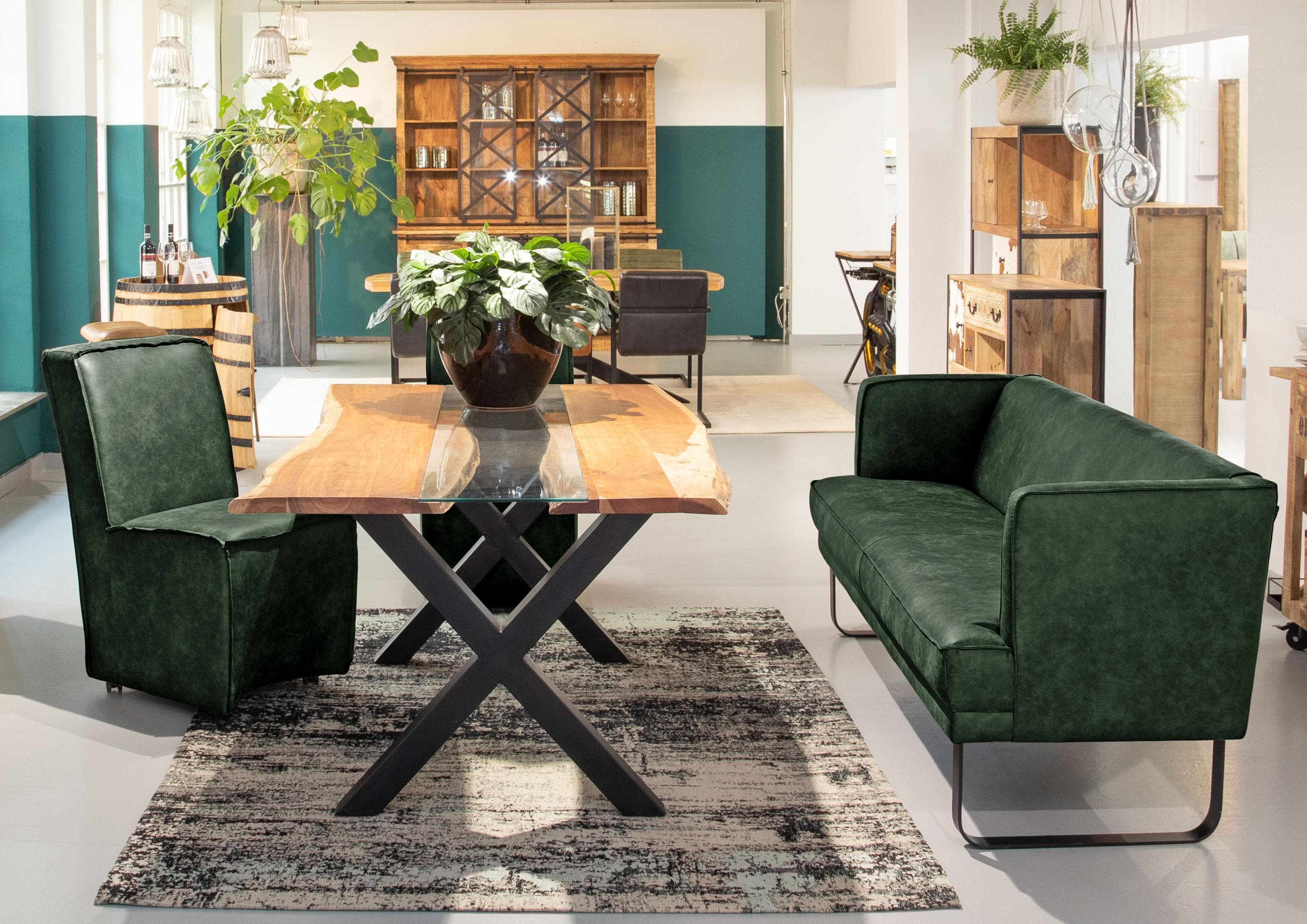 Gutmann Factory Küchensofa Brown - Modernes Design mit Kufenfüßen