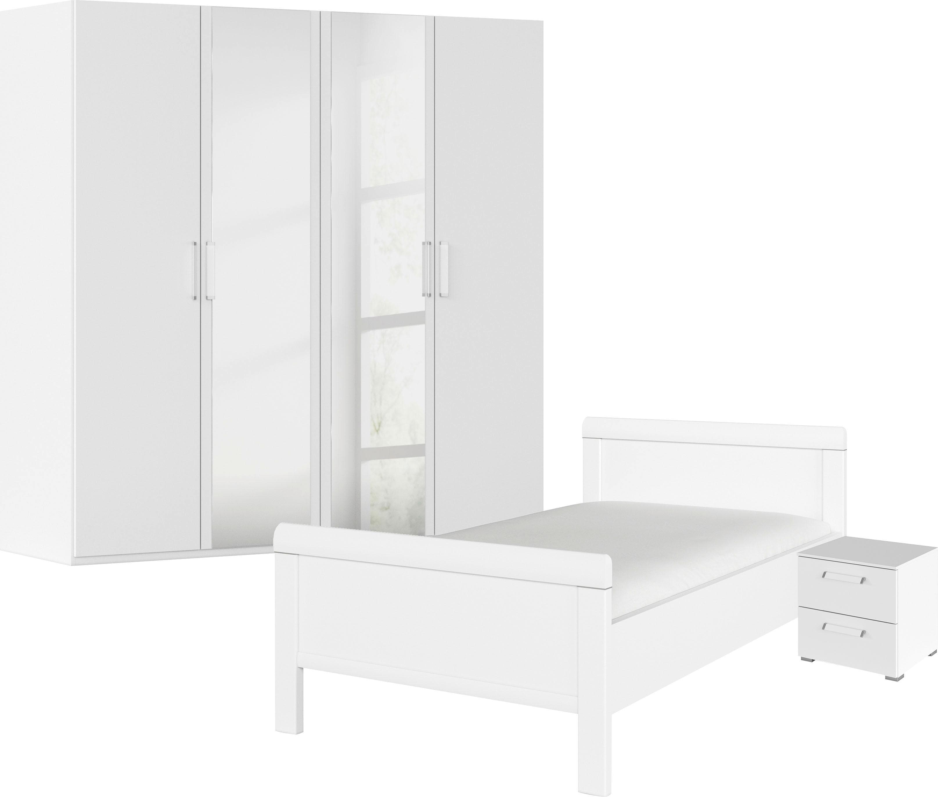 Rauch Evelyn Schlafzimmer Set | Komfortbett & Schrank mit Spiegel