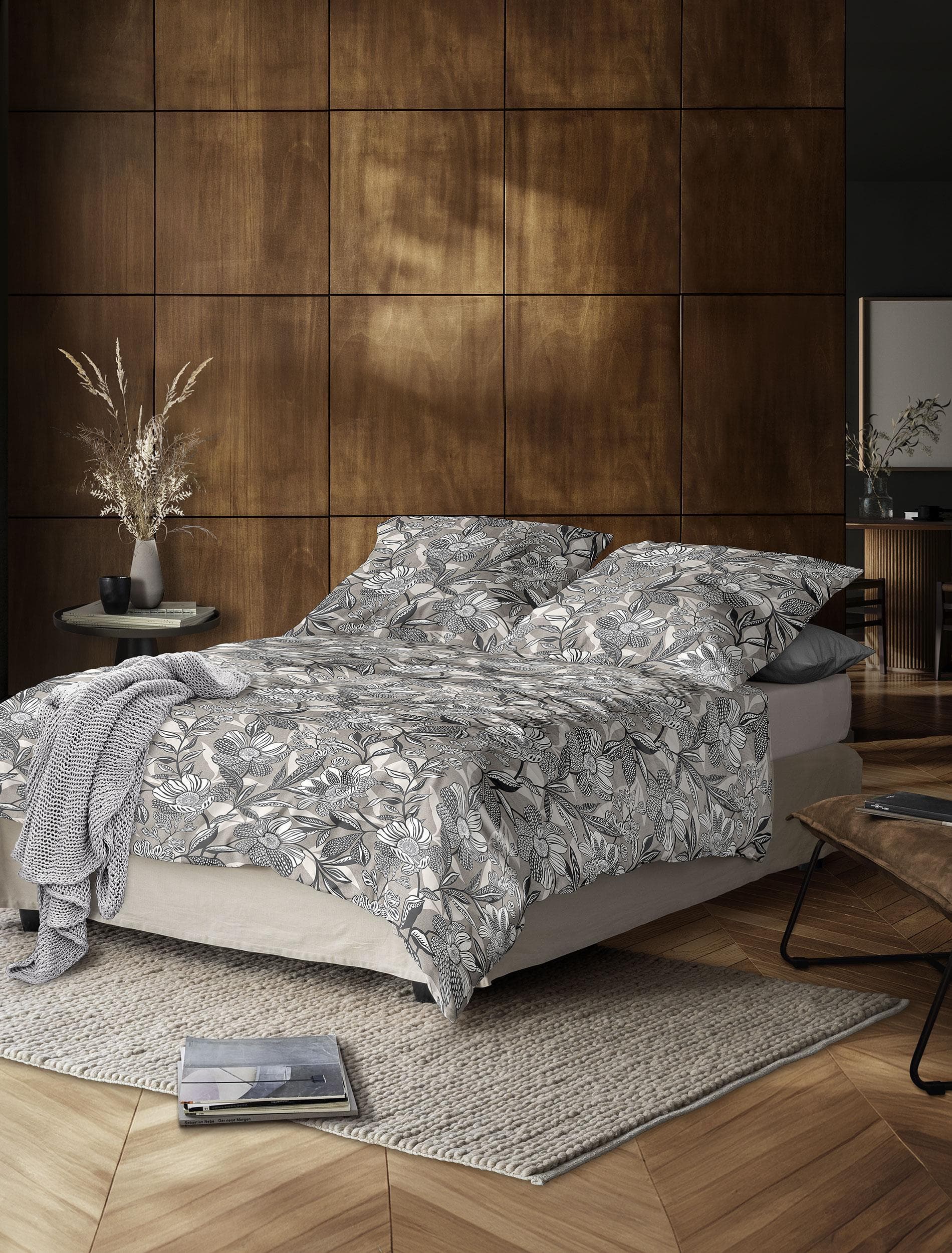 Irisette Bettwäsche Wave 8585 Natur Mako-Satin
