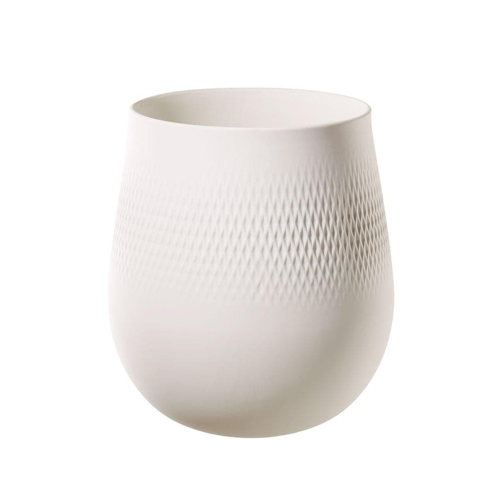 Villeroy & Boch Vase Manufacture Collier 23 cm Weiß Premium Porzellan