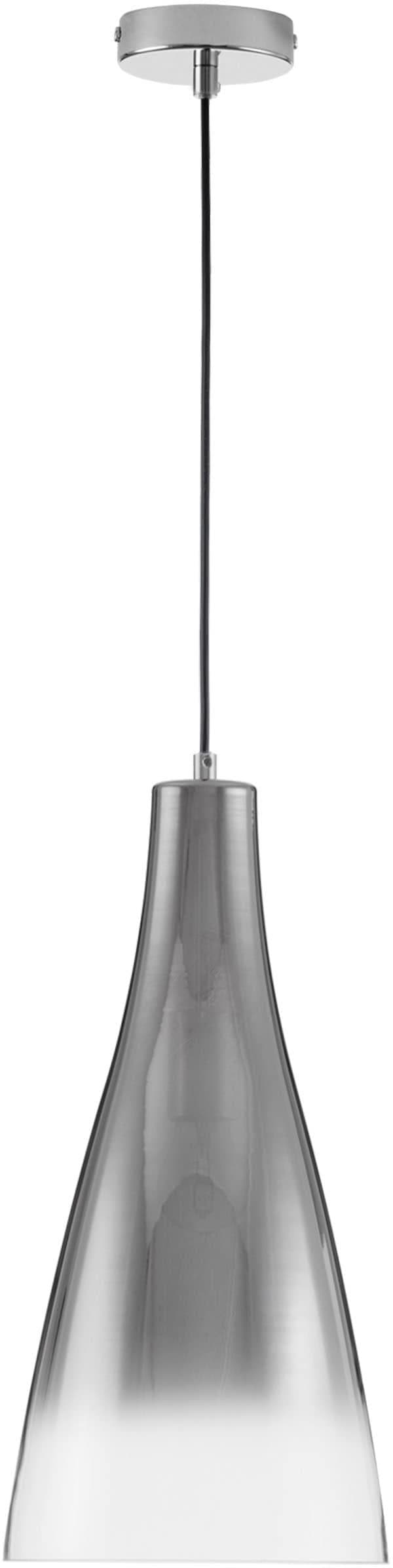 NOVA LUCE Hängeleuchte LIVTAR Grau Metall und Glas