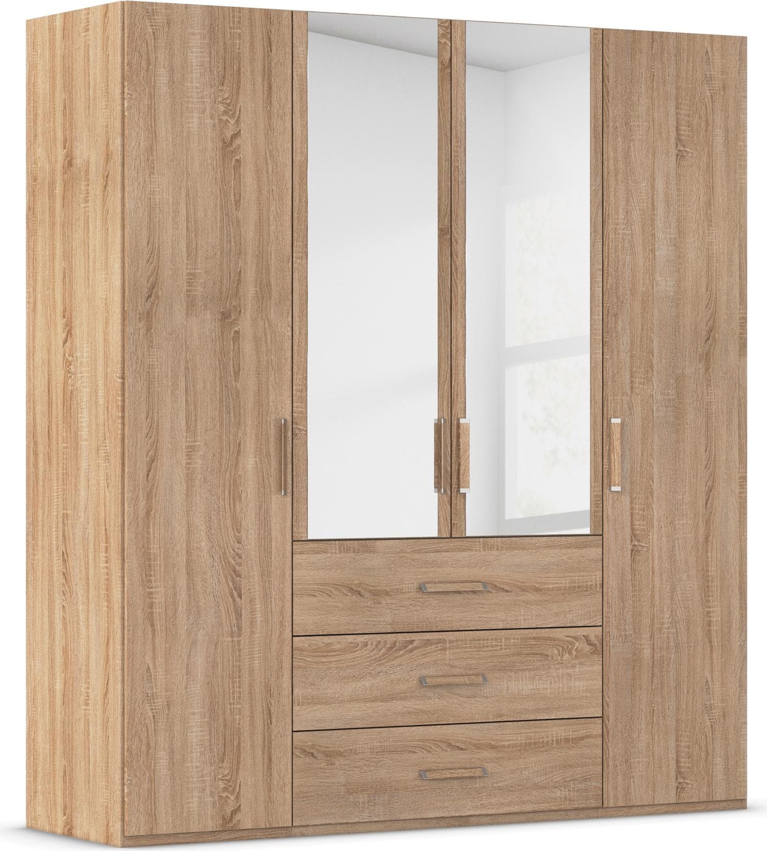 Rauch Evelyn Drehtürenschrank - Elegantes Schlafzimmerschrank Design mit Schubladen