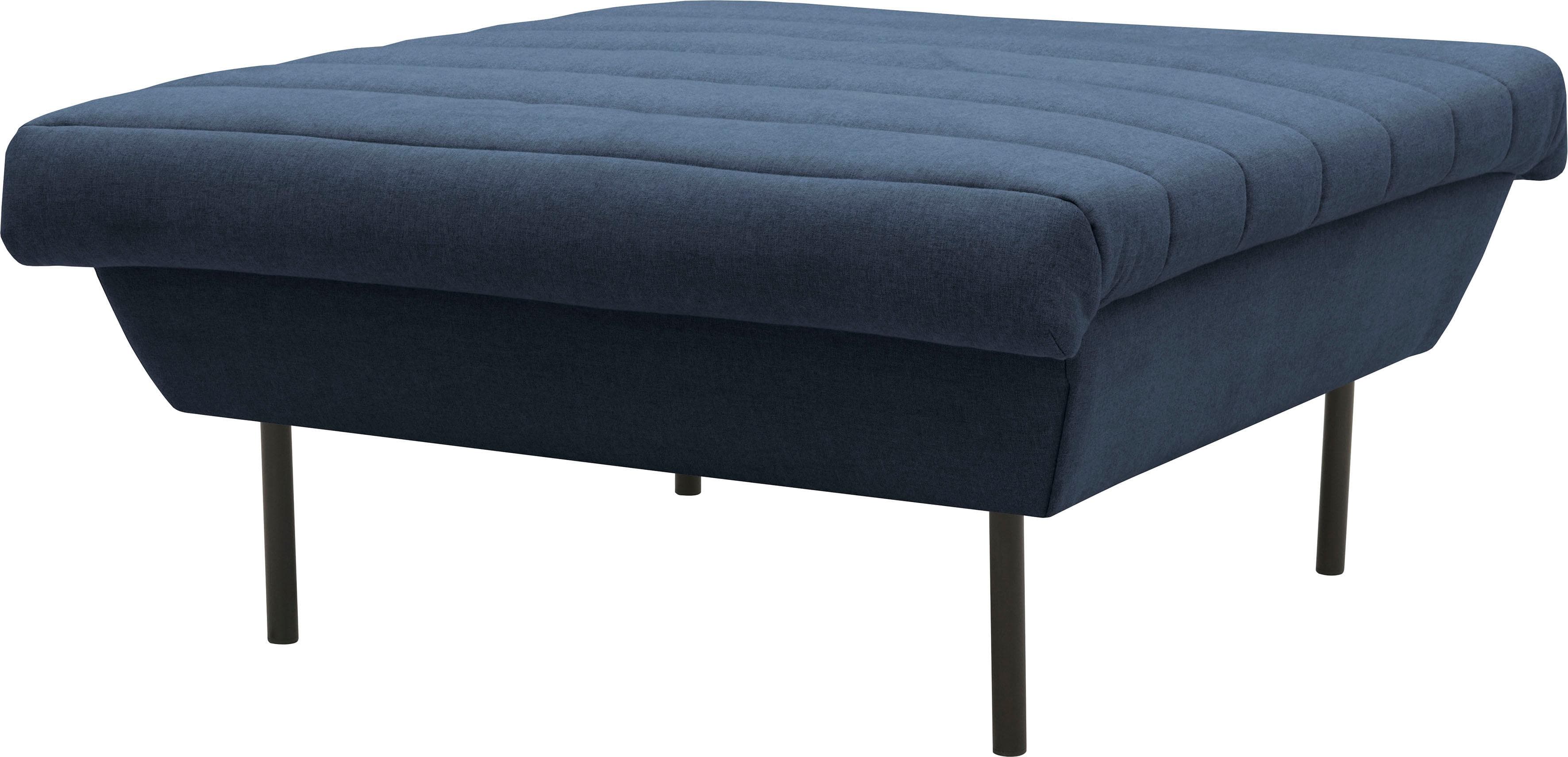 Gepolsterter Hocker mit Quersteppung