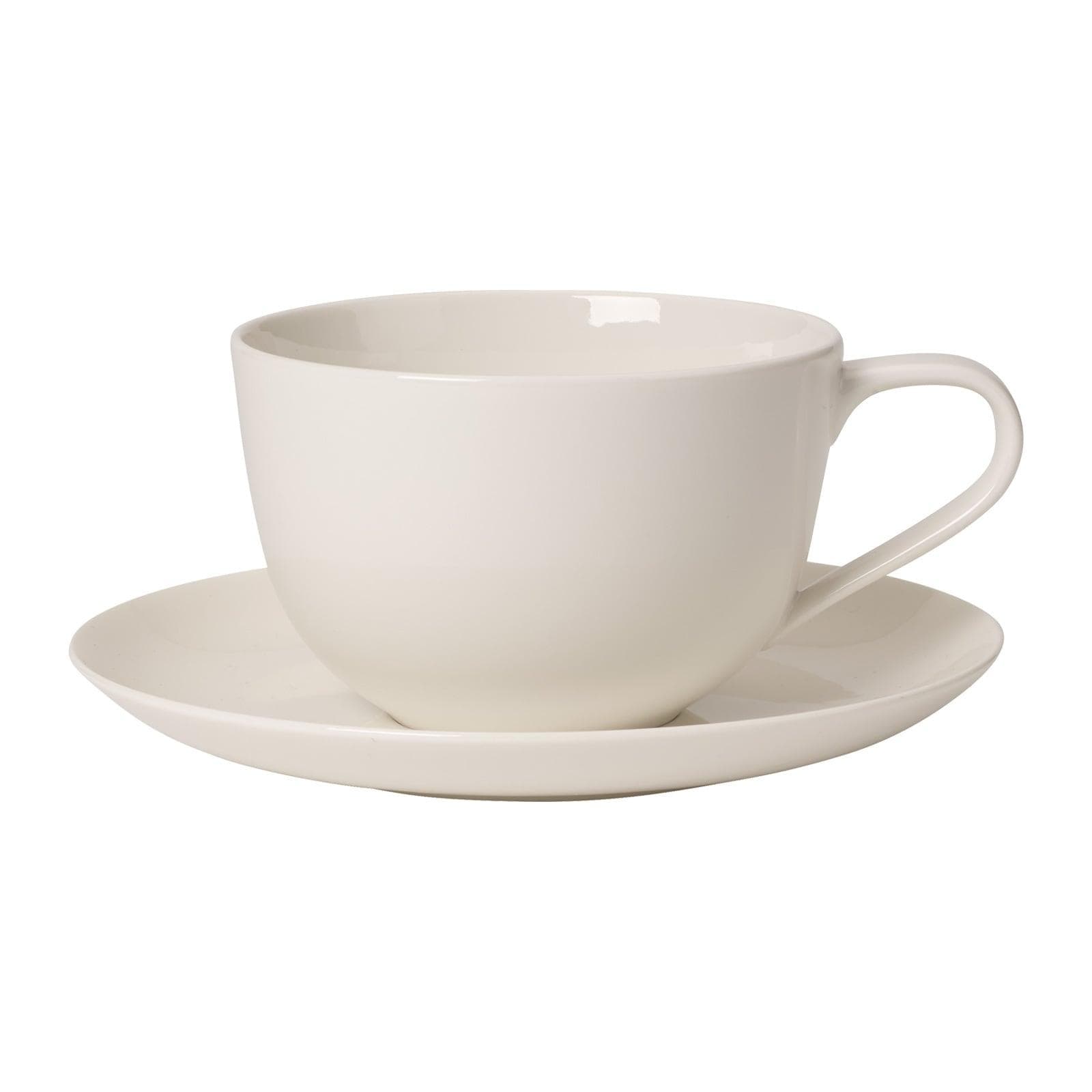 Villeroy & Boch Frühstückstasse mit Untertasse For Me 300 ml Weiß Porzellan