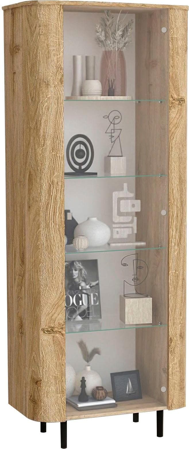 Vitrine HOME AFFAIRE "Murano" Eiche Cadiz Dekor
