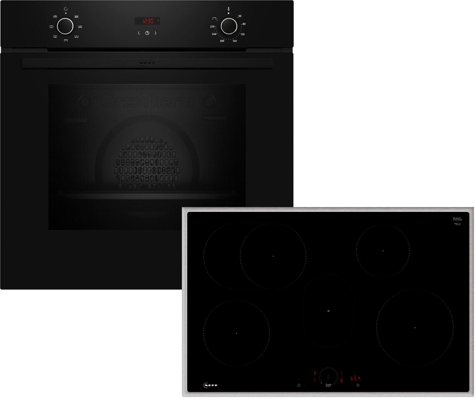Neff BX38IB0 Backofen-Set Schwarz/Edelstahl