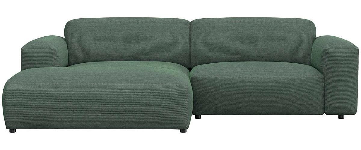 Modernes Ecksofa mit Chaiselongue - Anschmiegsam & Gemütlich (Kaltschaum)