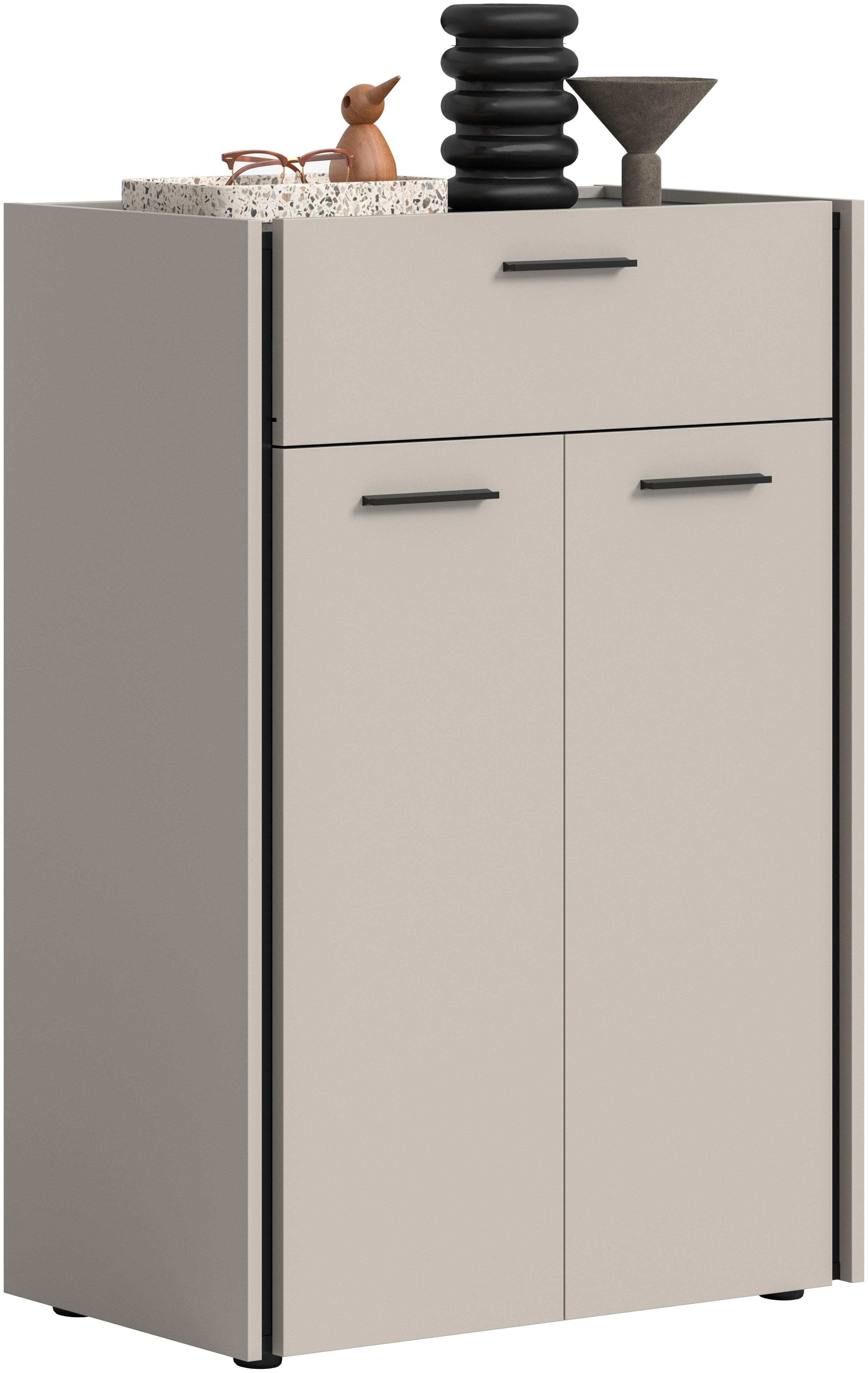 Schuhkommode, Sideboard, Schrank in Schwarz