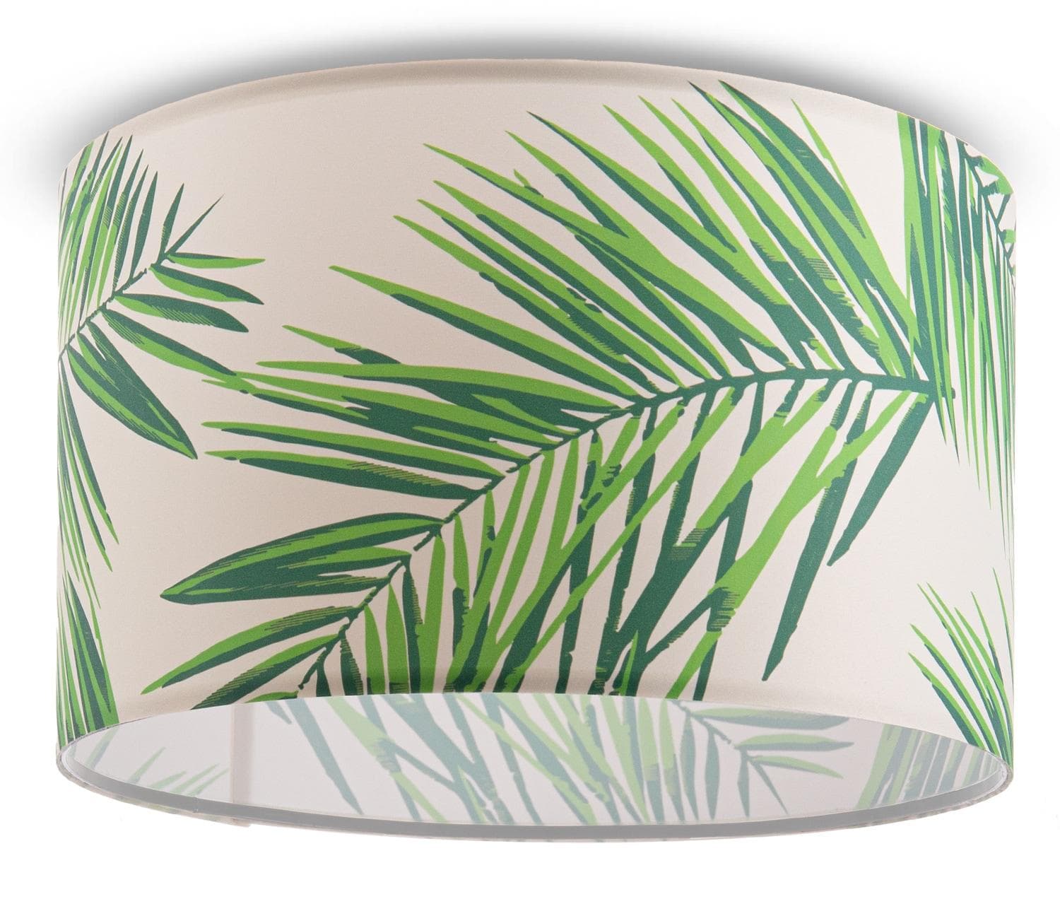 PACO HOME Deckenleuchte Ostende 537 Weiß Palmen-Design