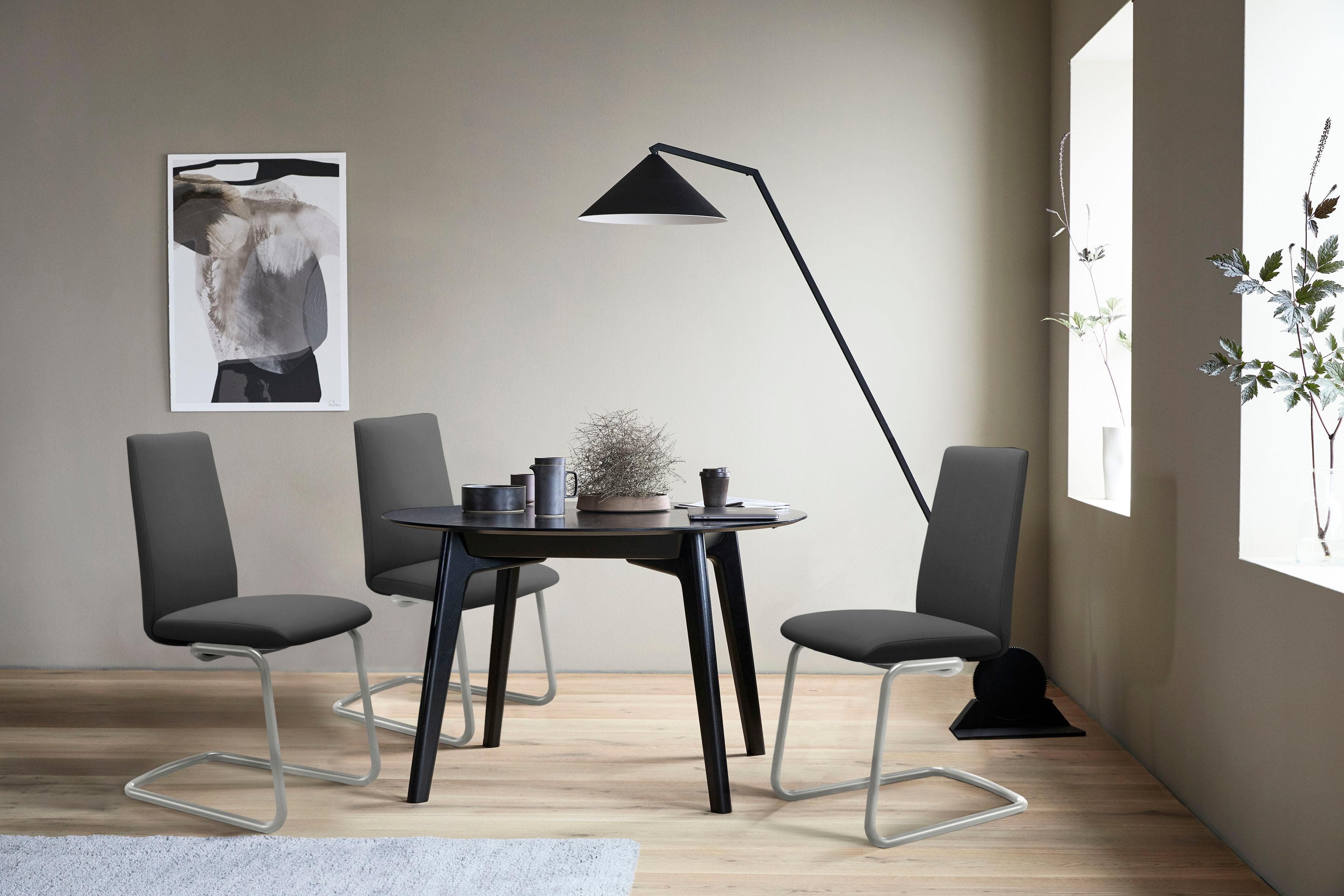 Polsterstuhl STRESSLESS Laurel Grau Microfaser DINAMICA