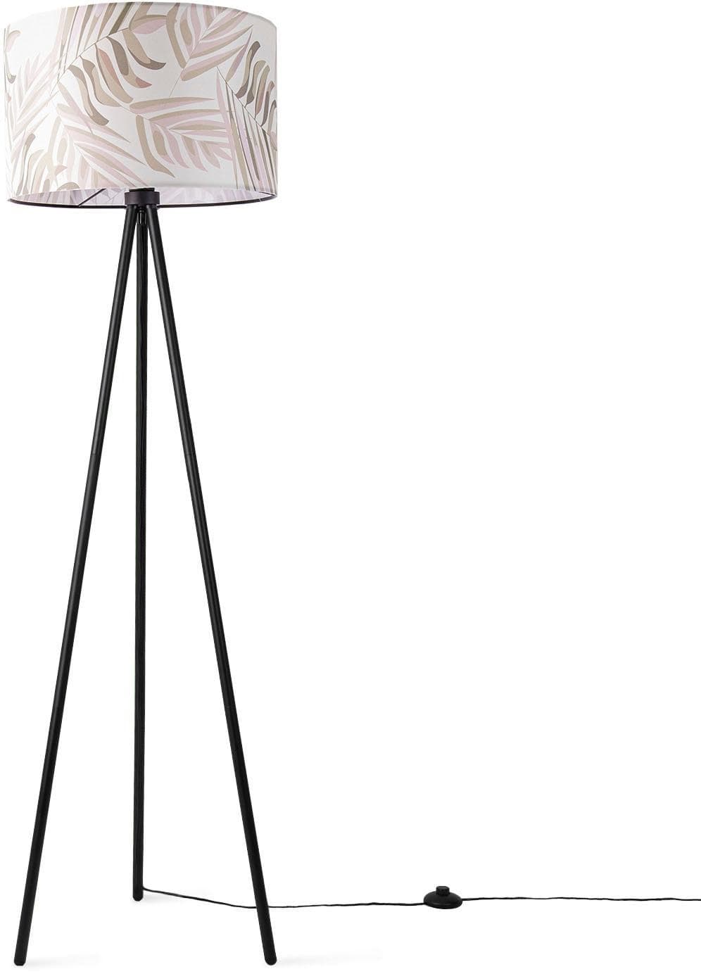 Moderne Stehlampe in Schwarz, Weiß oder Beige