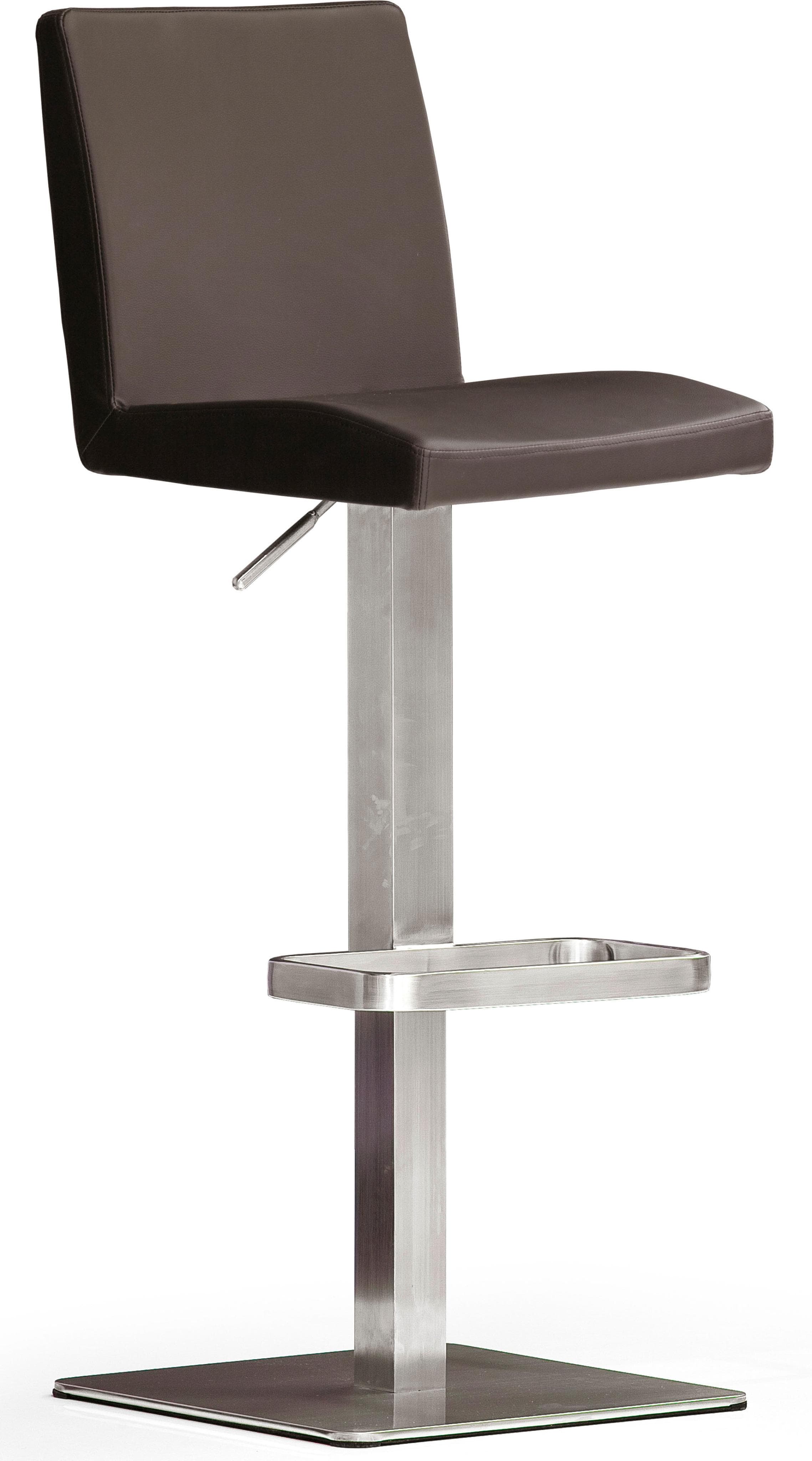 MCA FURNITURE BARBECOOL Barhocker Bistrostuhl Leder Braun