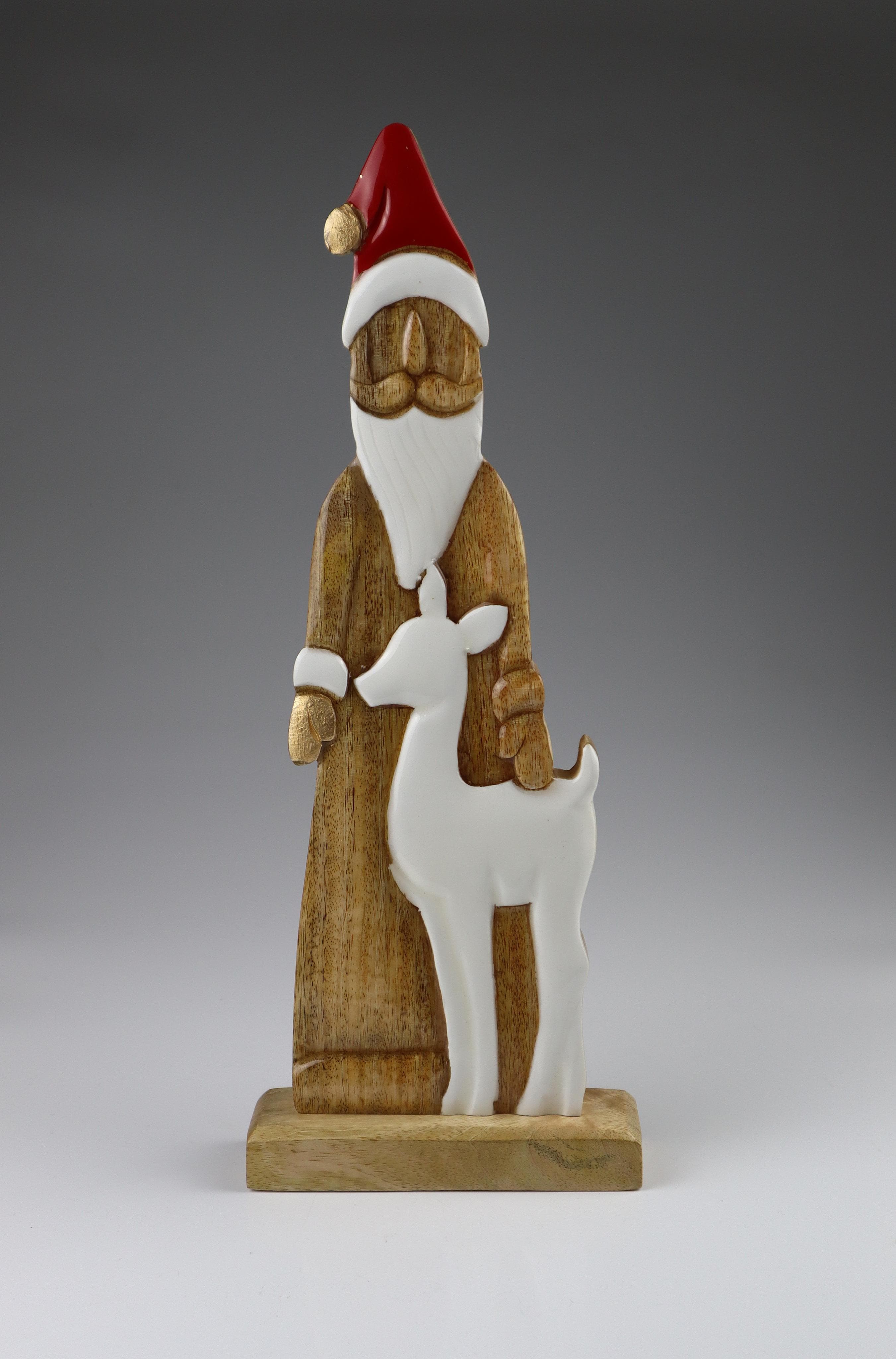 Dekofigur AM DESIGN Dekoobjekt aus Holz Braun