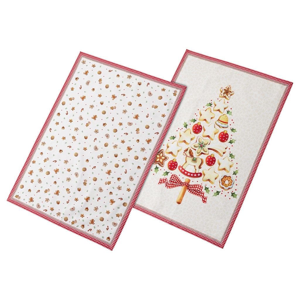 Villeroy & Boch Geschirrtuch Winter Bakery Delight 2er Set Bunt