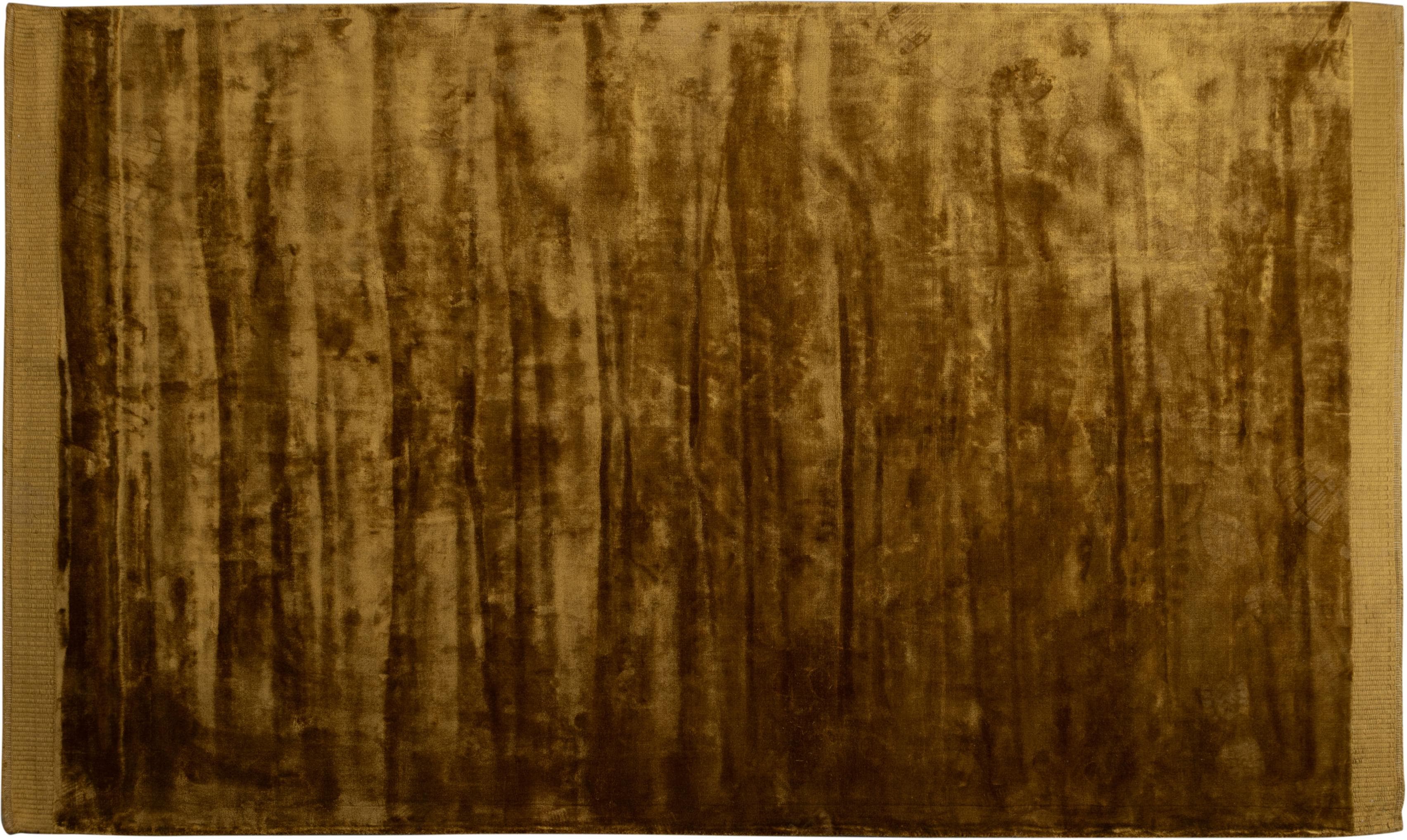 Moderner Teppich in honiggelb, 200x300 cm
