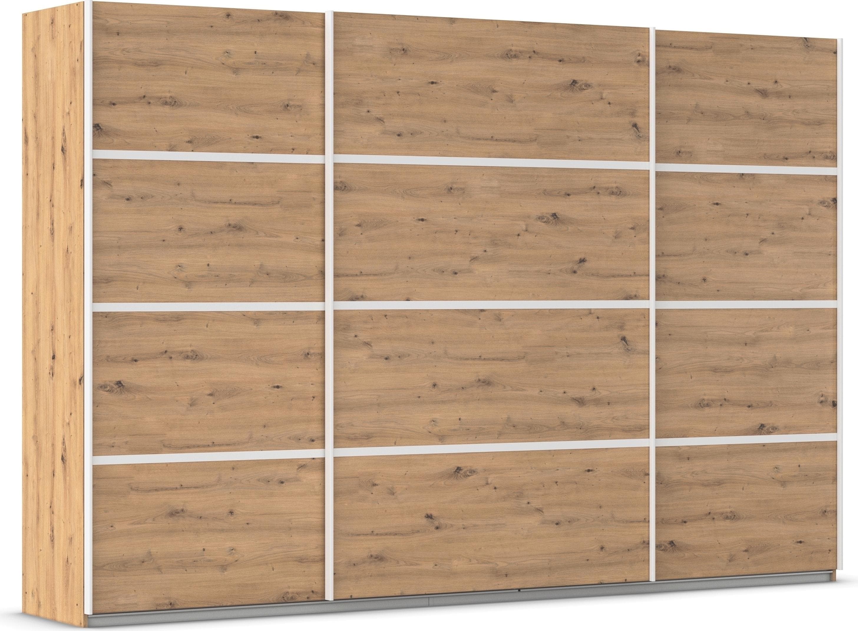 Rauch Avola Schwebetürenschrank Eiche Artisan Weiß