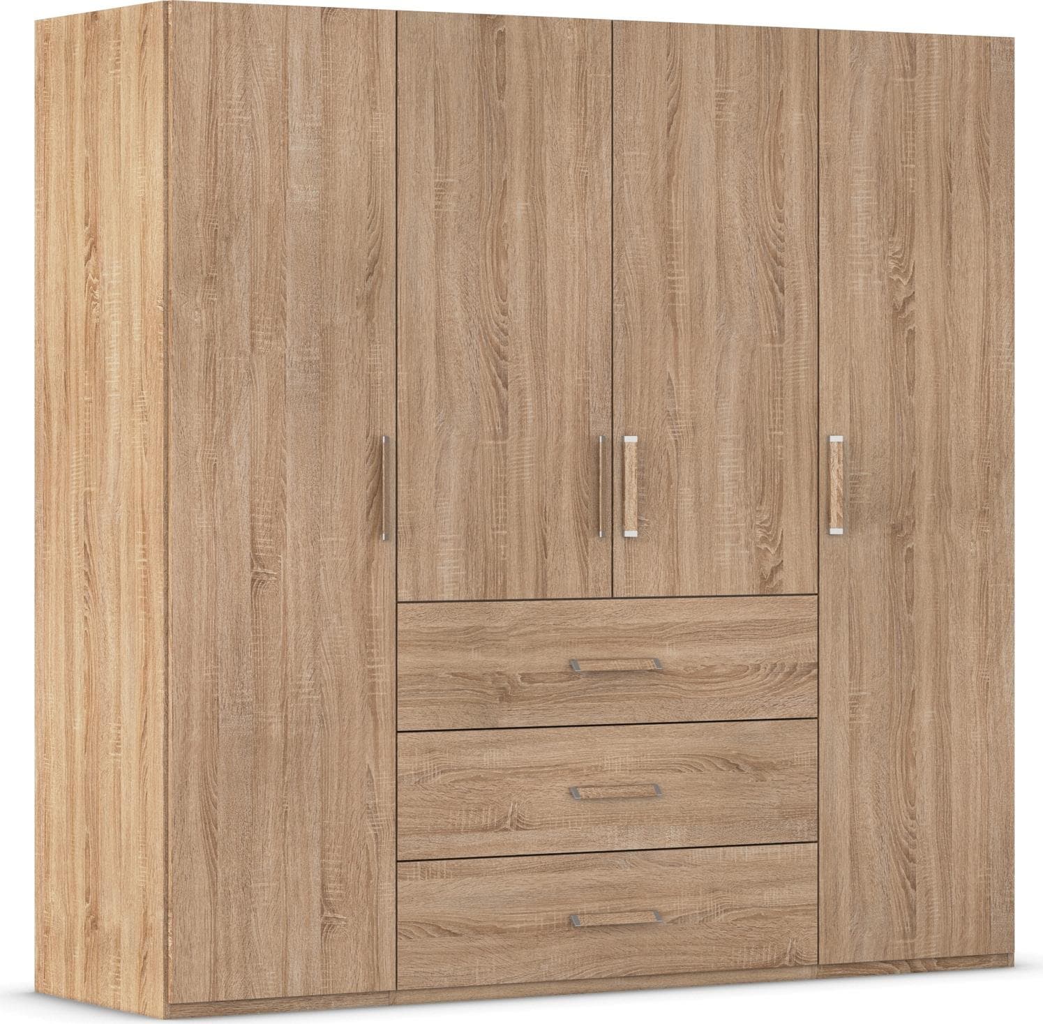 Rauch Drehtürenschrank EVELYN Braun Eiche Sonoma