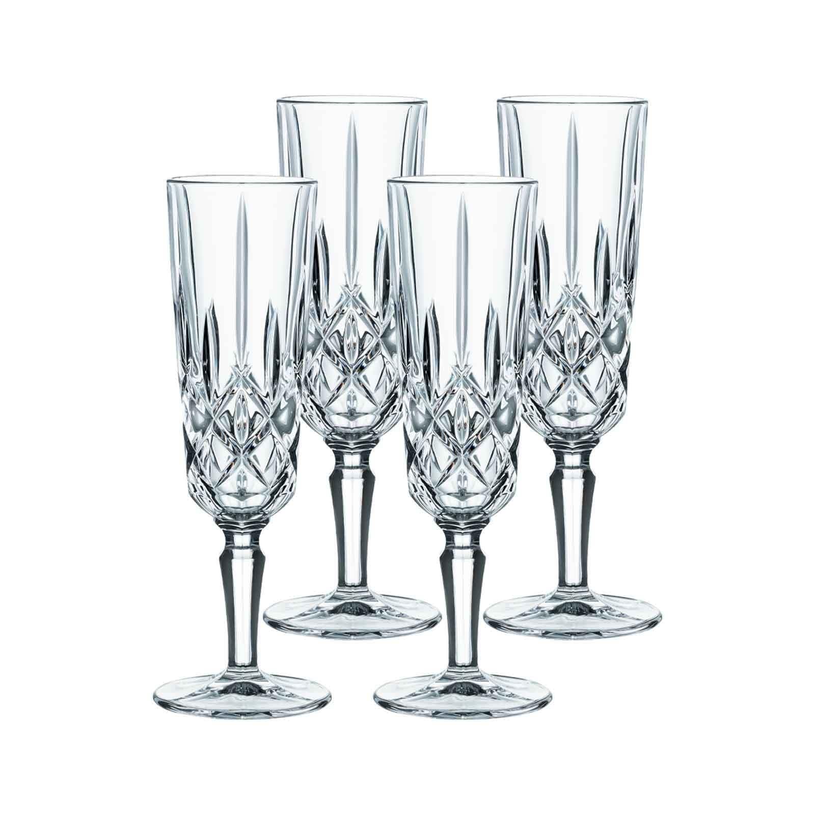 Nachtmann Champagnergläser Noblesse 4er Set Transparent Glas