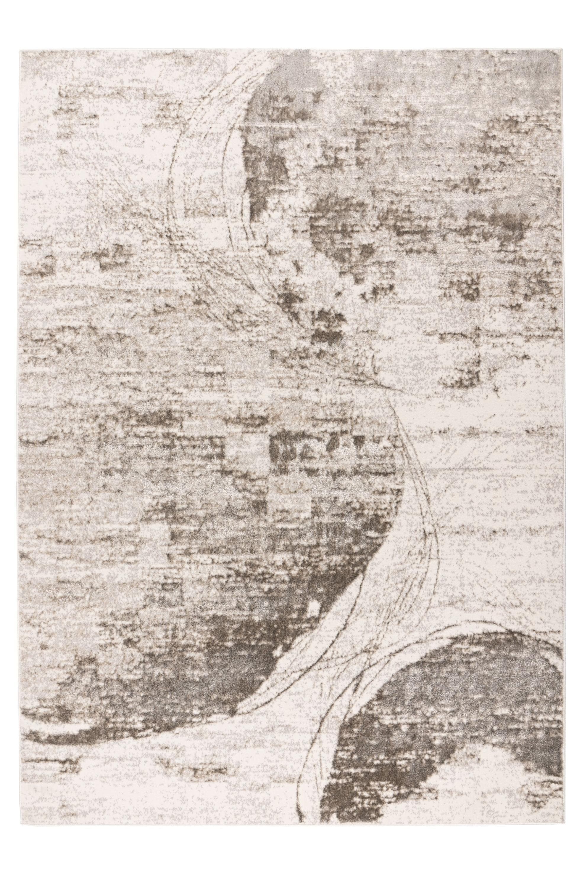 Kayoom Chalk 325 Kurzflorteppich Silber/Beige 200x290 cm