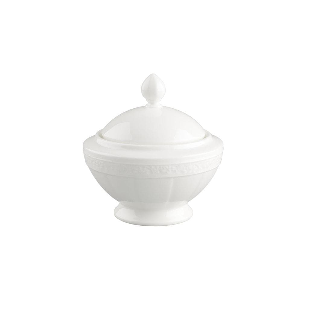 Villeroy & Boch Zuckerdose White Pearl 11,7 cm Weiß