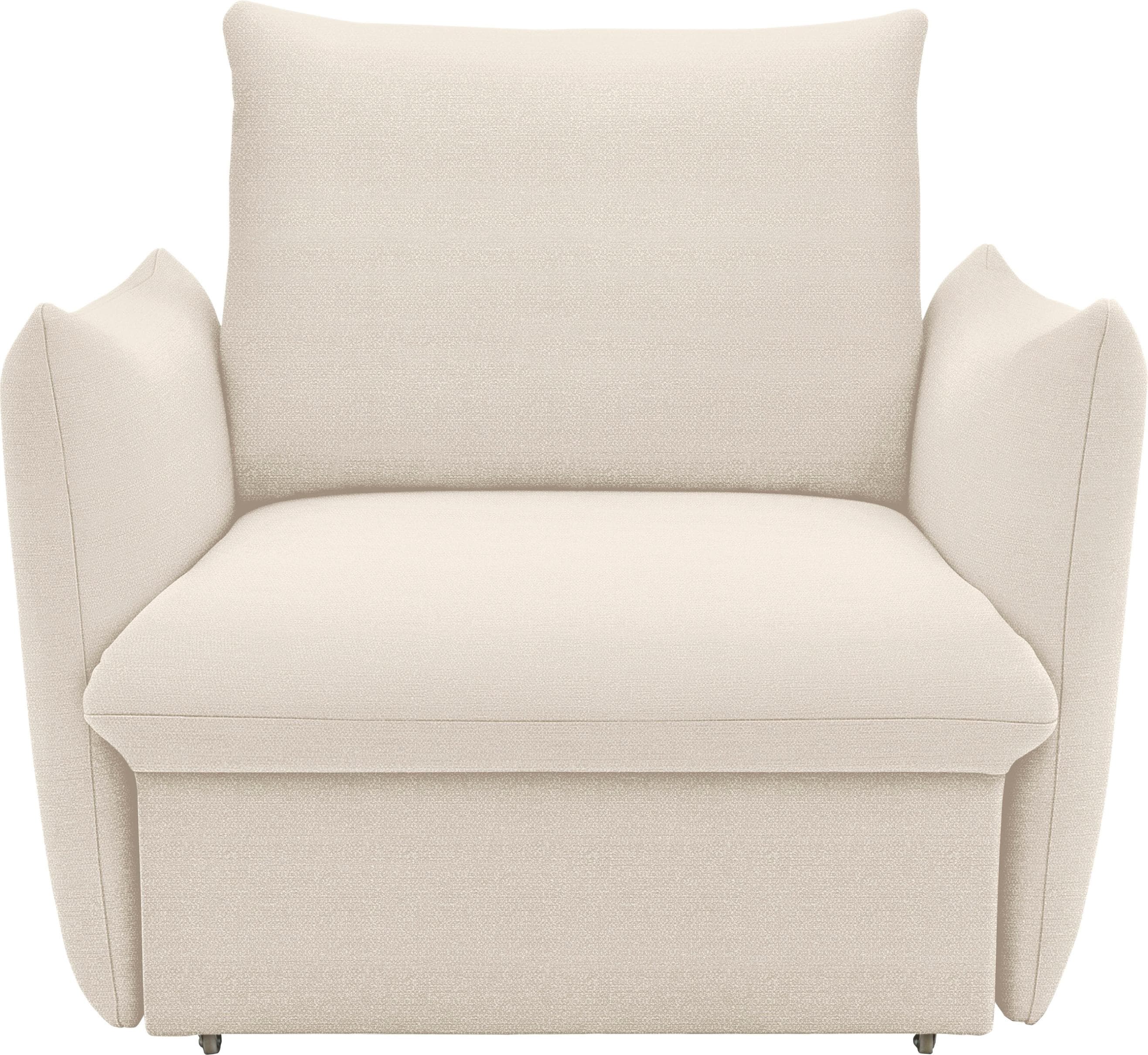 Sessel LOOKS XII Schlafsesel, beige, Boxspring-Polsterung, Gästebettfunktion