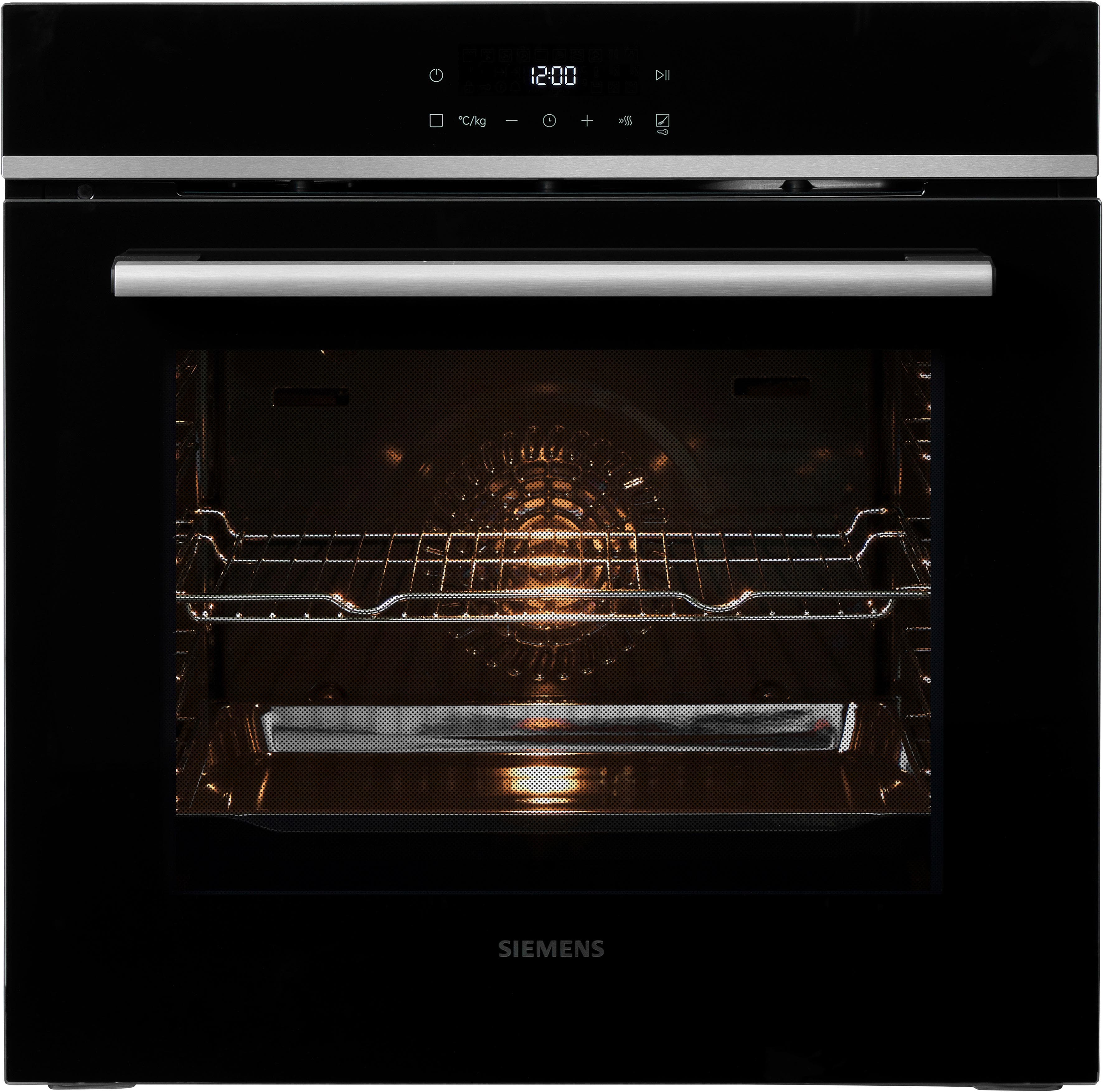 Edelstahl-Backofen mit Air Fry, Pyrolyse und Selbstreinigung