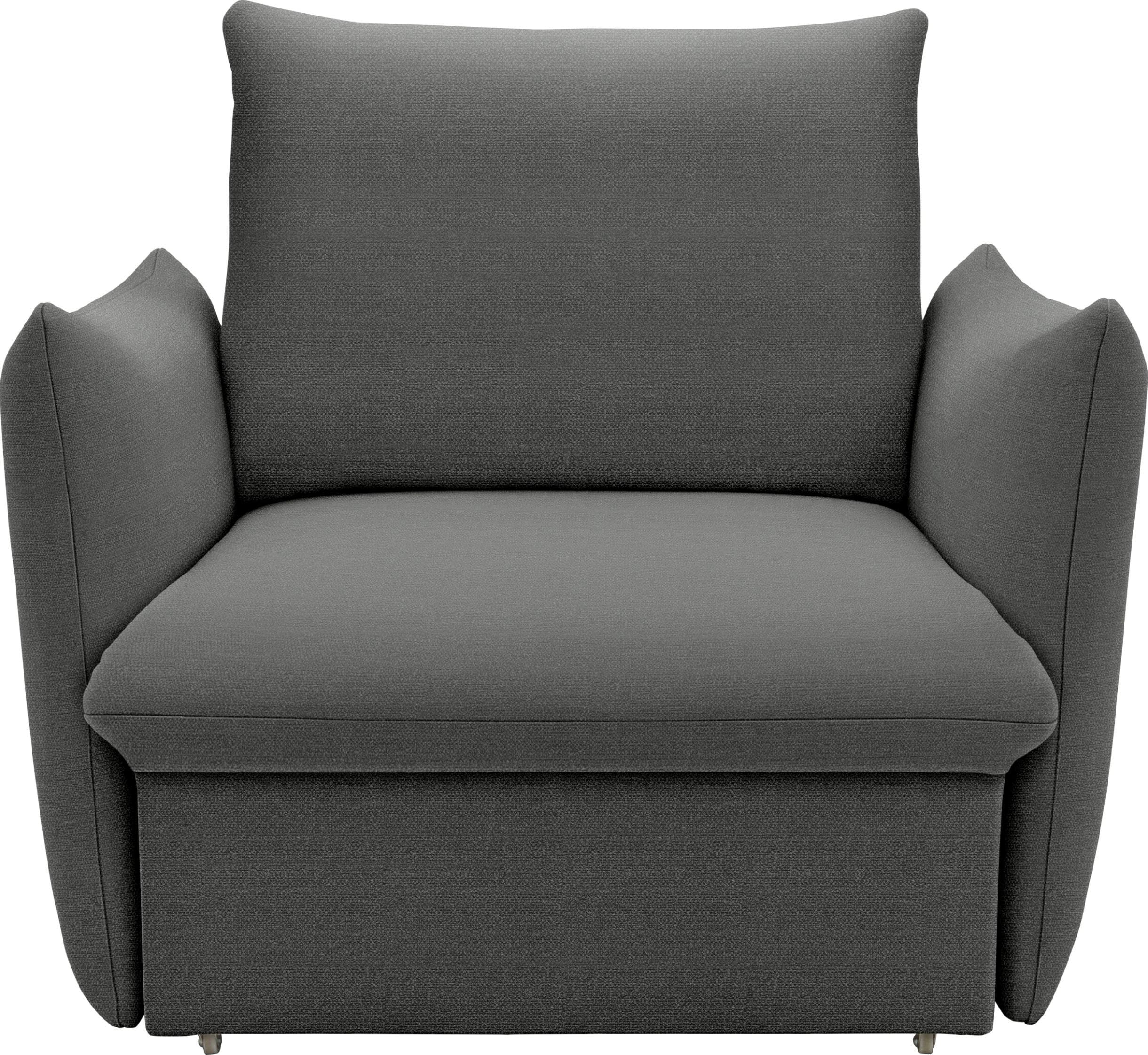 LOOKS by Wolfgang Joop Schlafsessel LOOKS XII Grau Boxspring-Polsterung