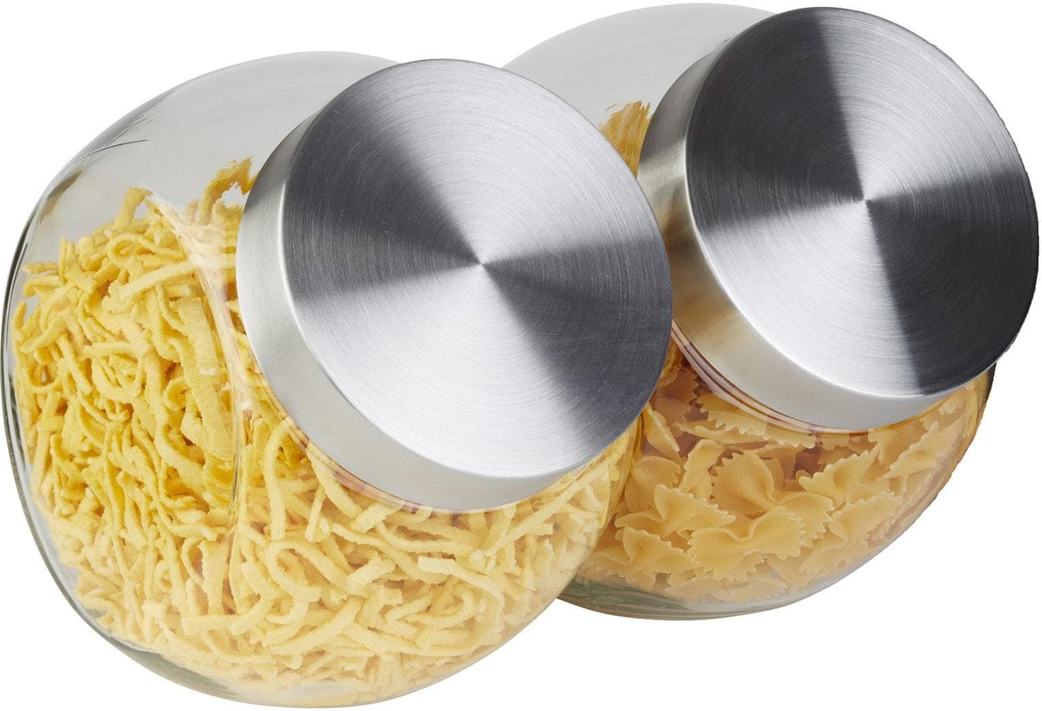 Vorratsglas APS, 1 Liter, transparent, Edelstahl