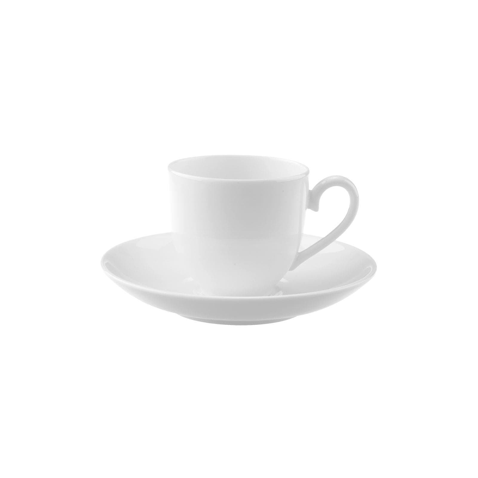 Villeroy & Boch Royal Mokka-/Espressotasse mit Untertasse 100 ml weiß