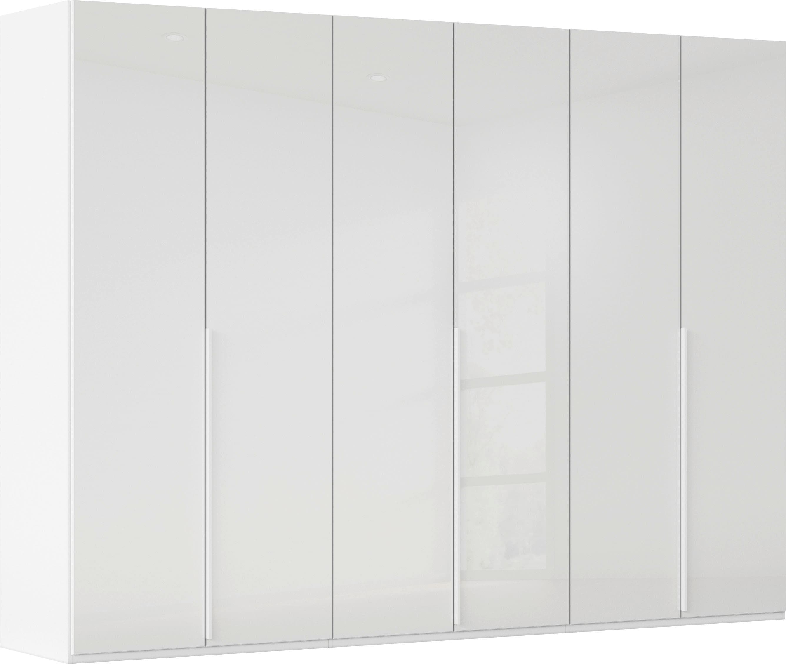 Rauch Kleiderschrank Montclar Alpinweiß Glas Kristallweiß Weiß 301x223x60 cm Holzwerkstoff