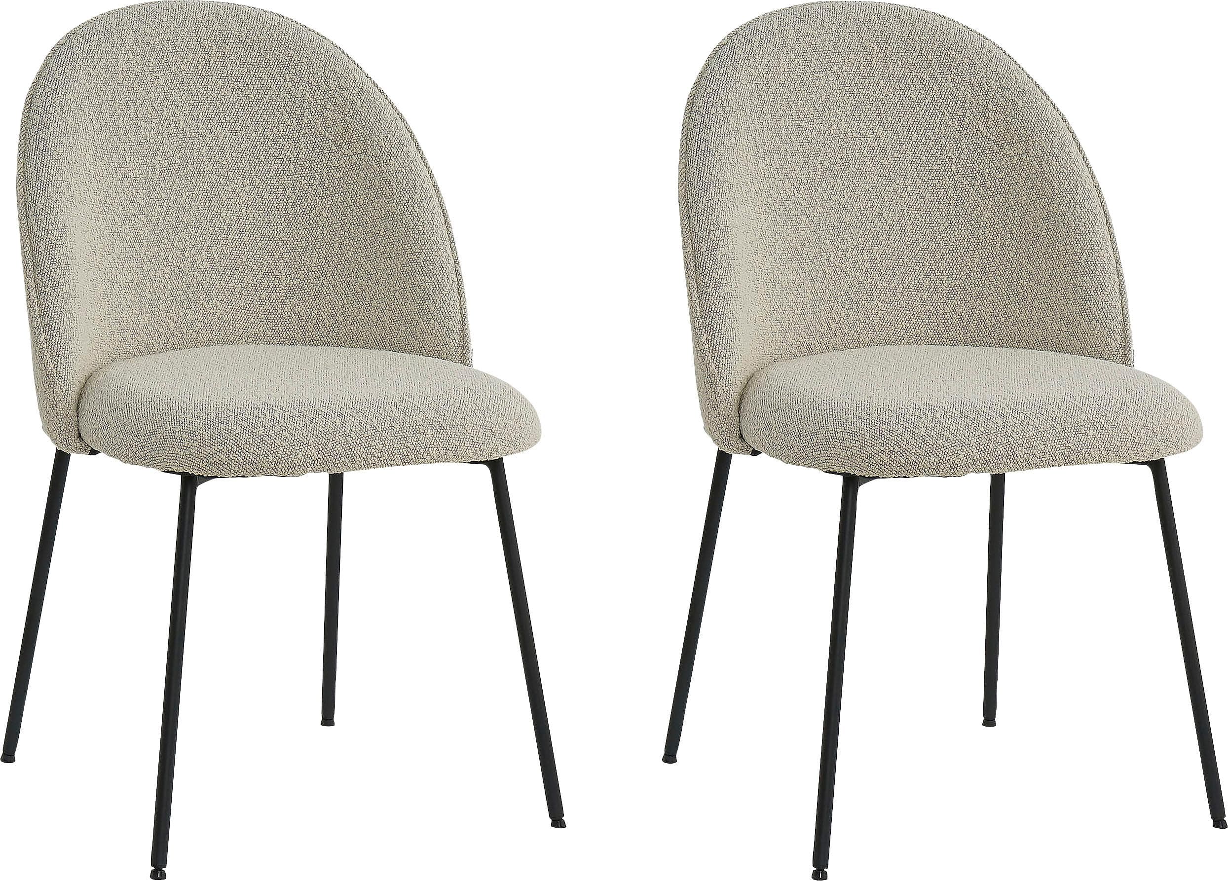 Polsterstuhl TOM TAILOR HOME Grau Bouclé-Stoff